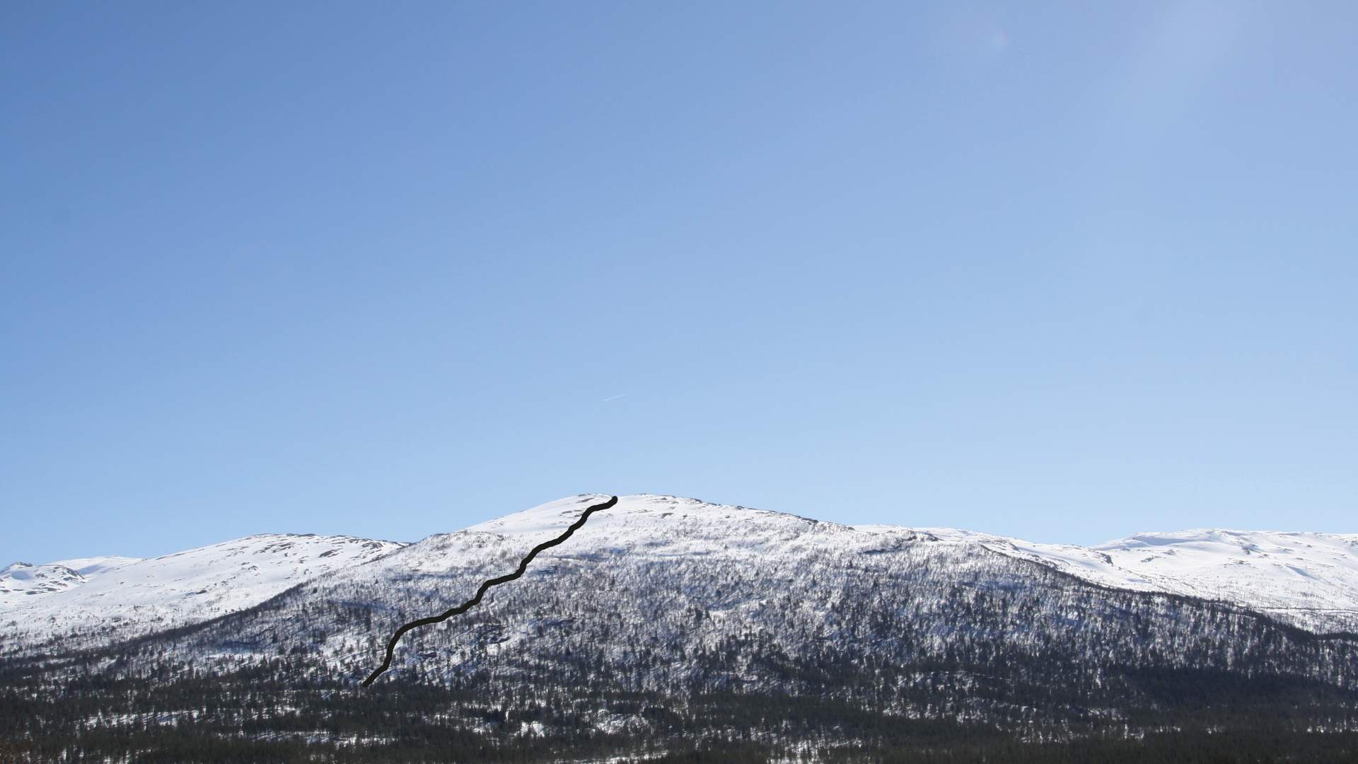 Glidbjørgsnuten ned