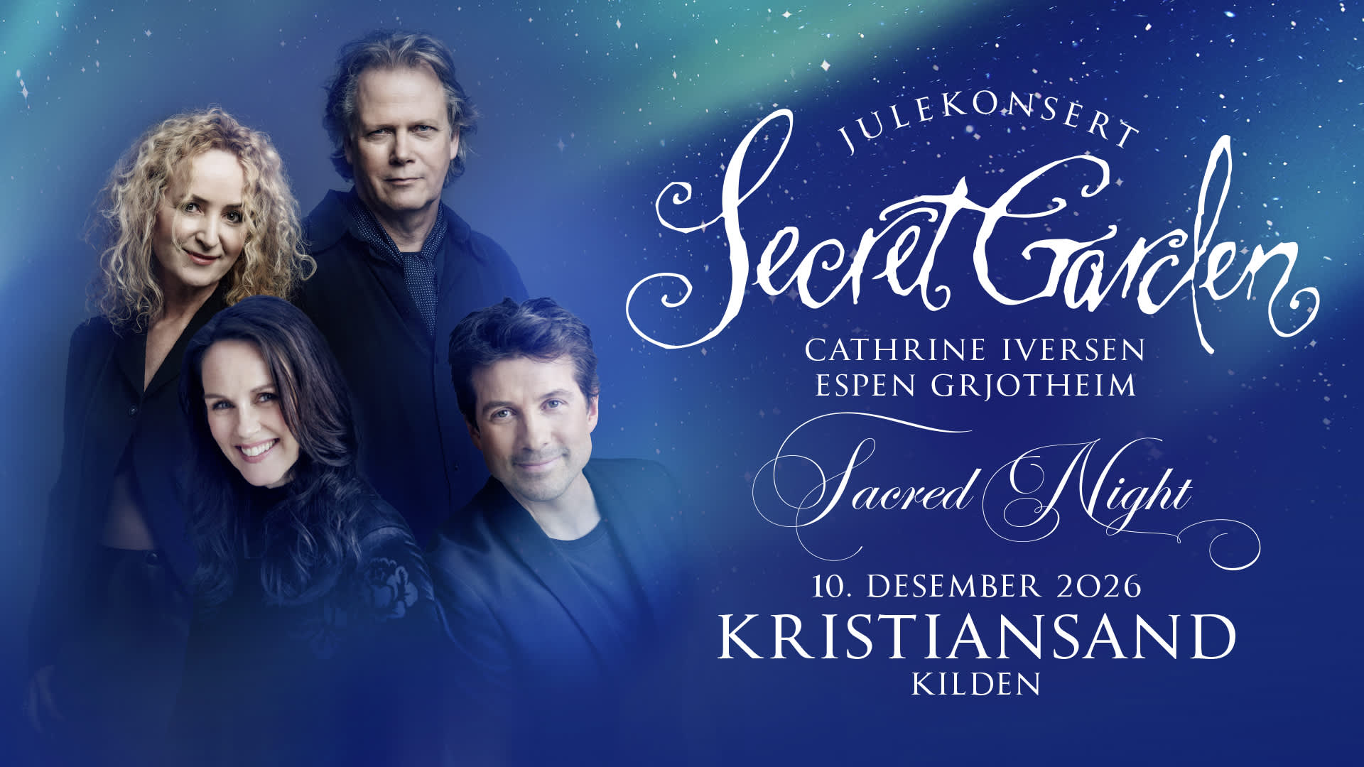 Sacred Night – en unik julekonsert med Secret Garden
