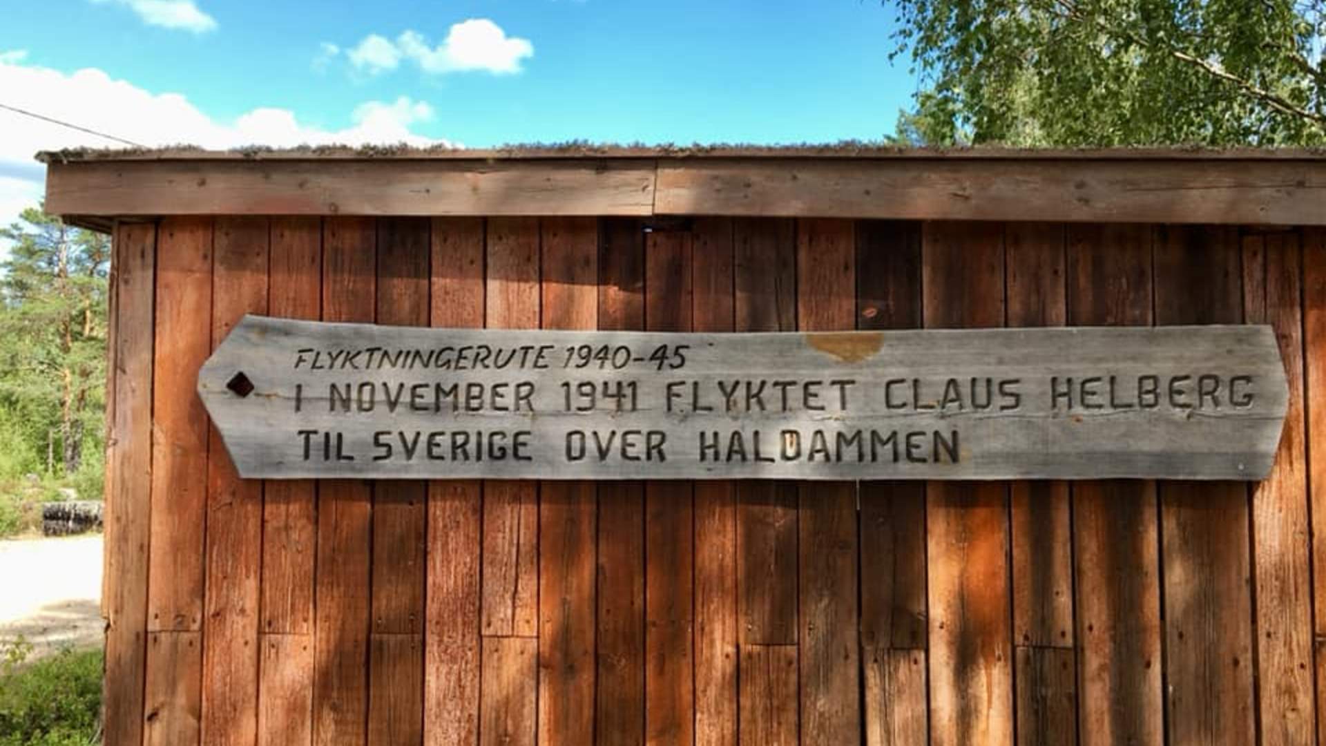 Finnskogleden, ved flyktningerute 1940-1945