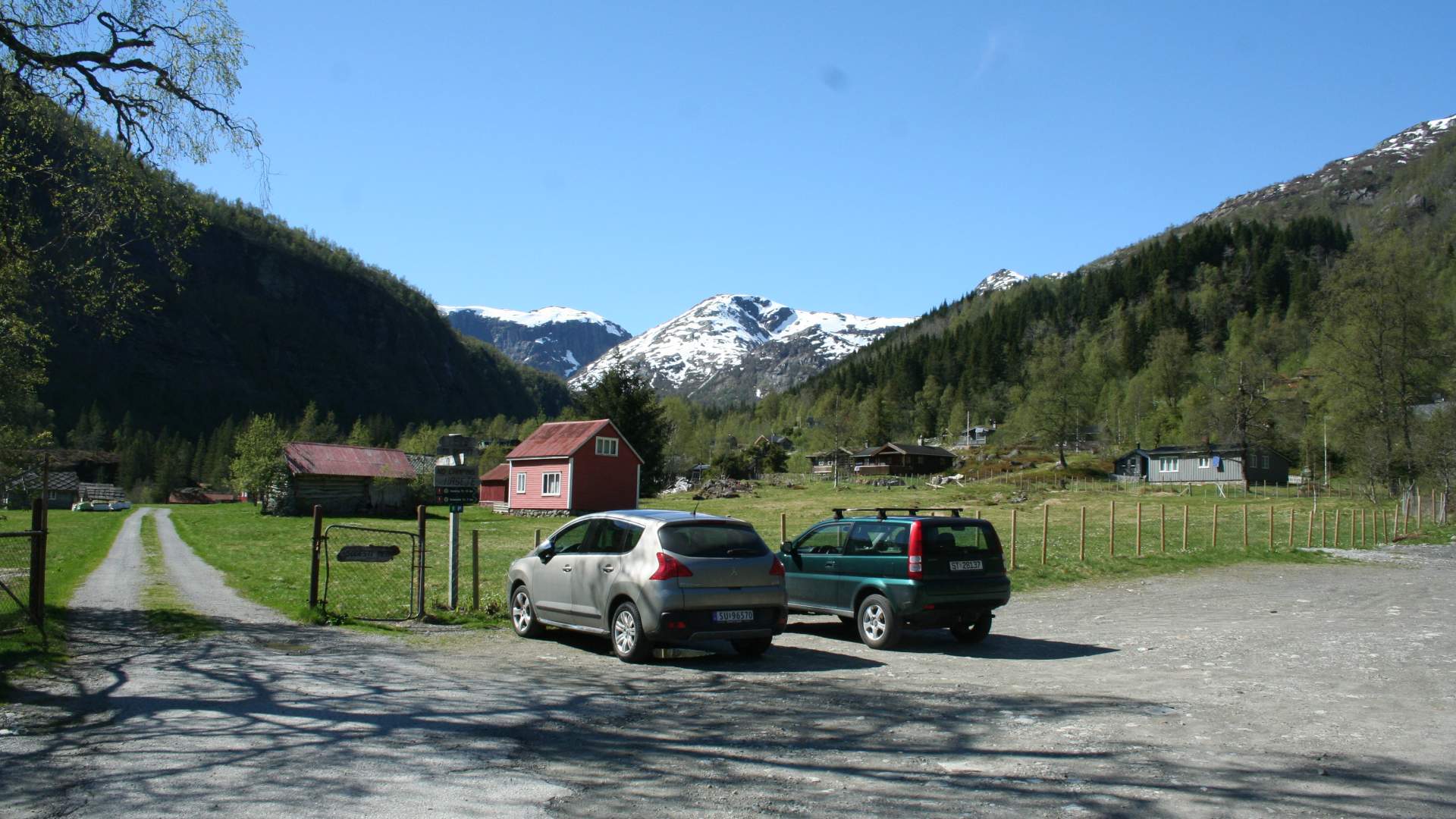 Fitjadalen parkering foto Hege Grane Hisdal