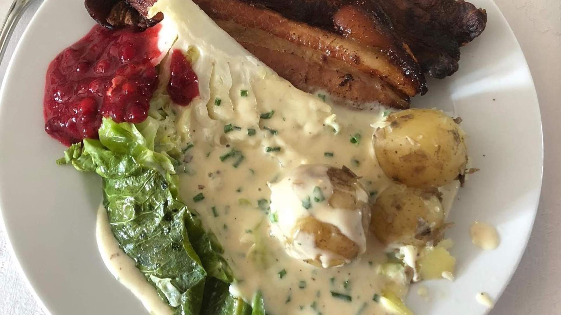 Flesk og duppe på Furu egg