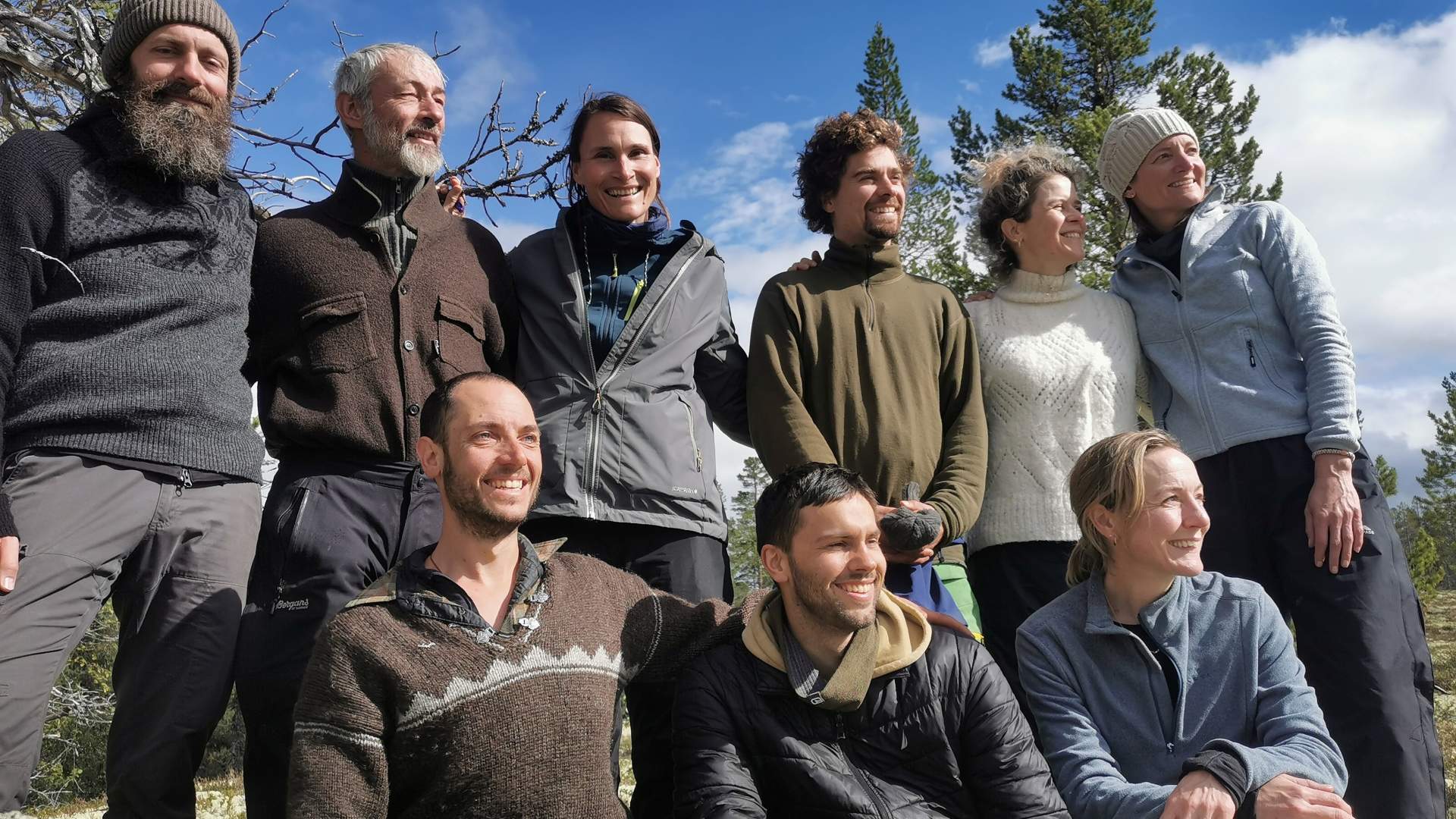 Flott gjeng på tur!