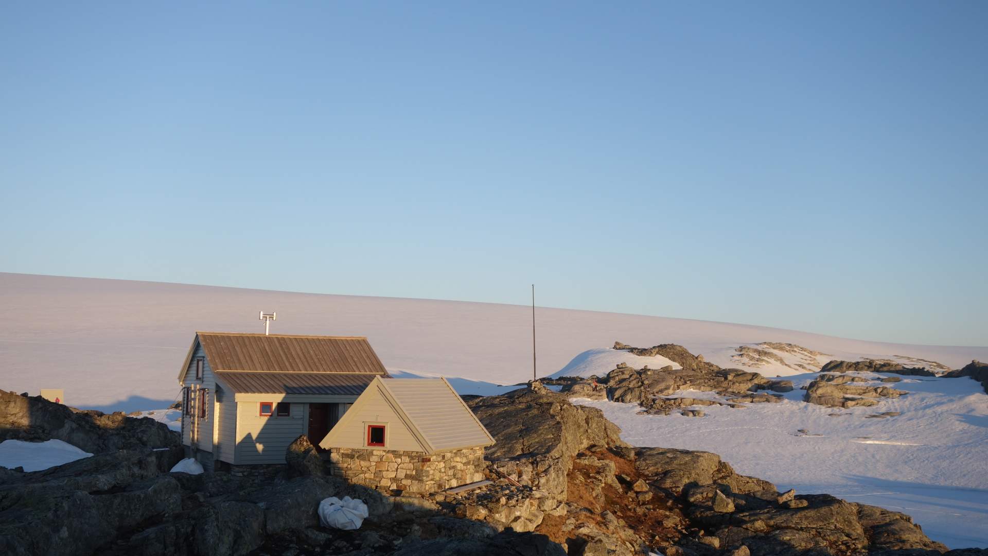 Folgefonna på langs. Foto Åsmund Bakke