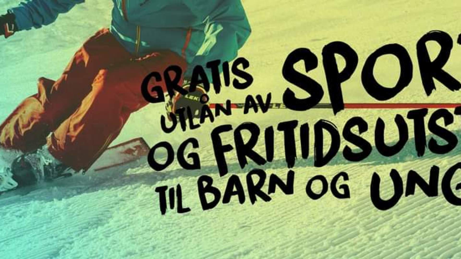 Gratis utlån av sportsutstyr til barn og unge