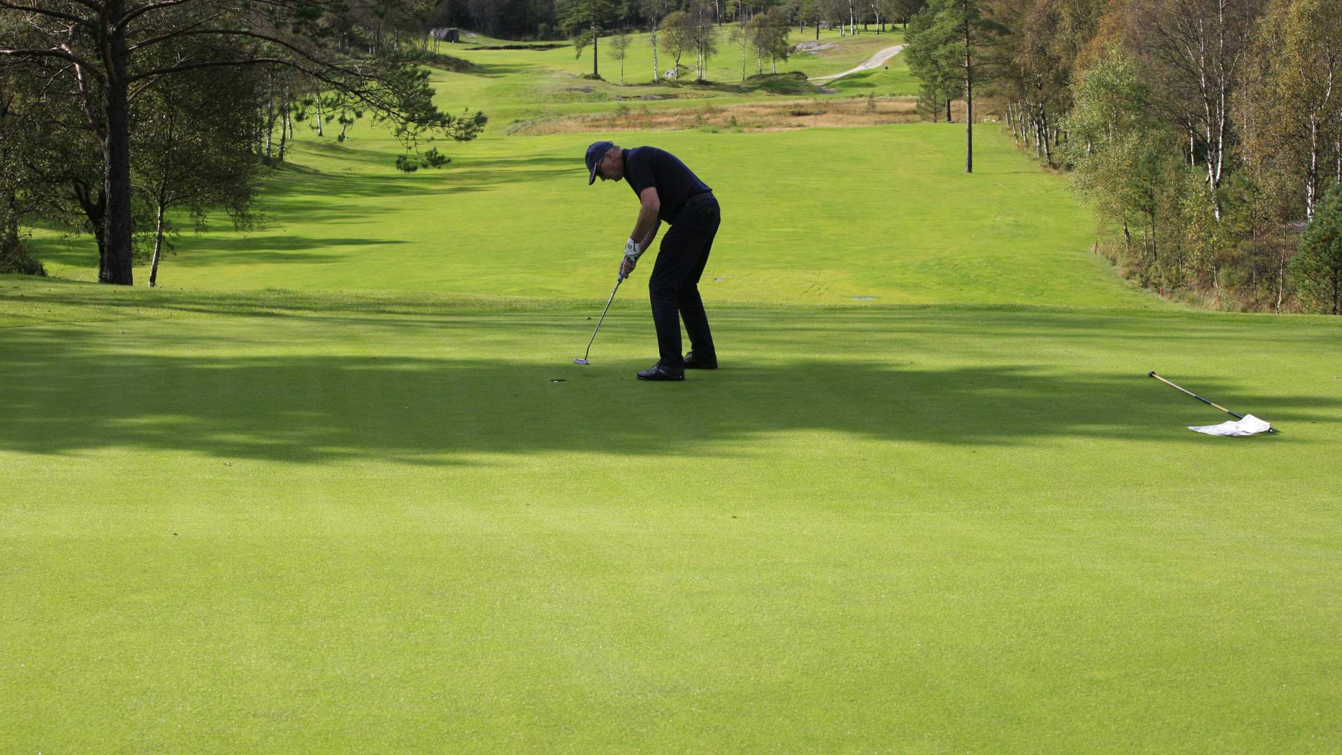 Utsikten Golfpark - Green 4 mot fairway