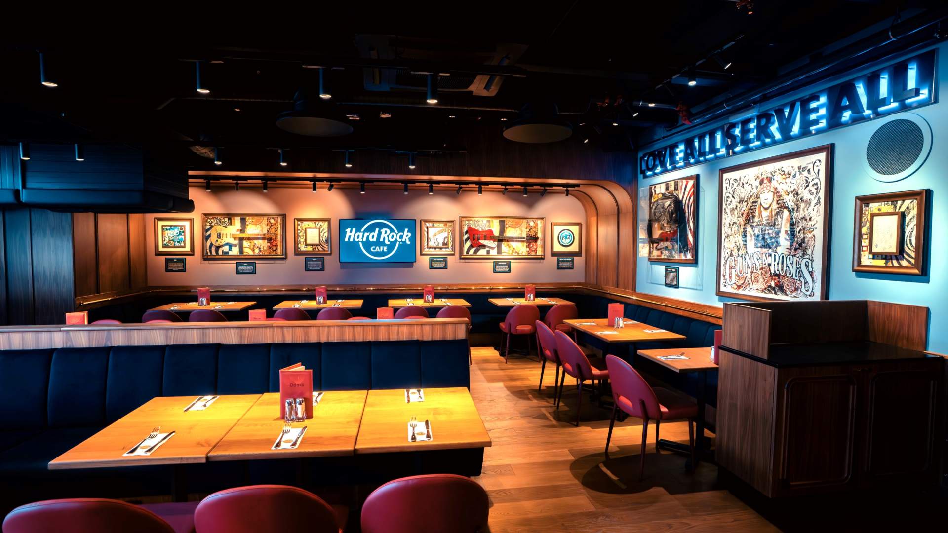 Hard Rock Cafe Oslo interiør