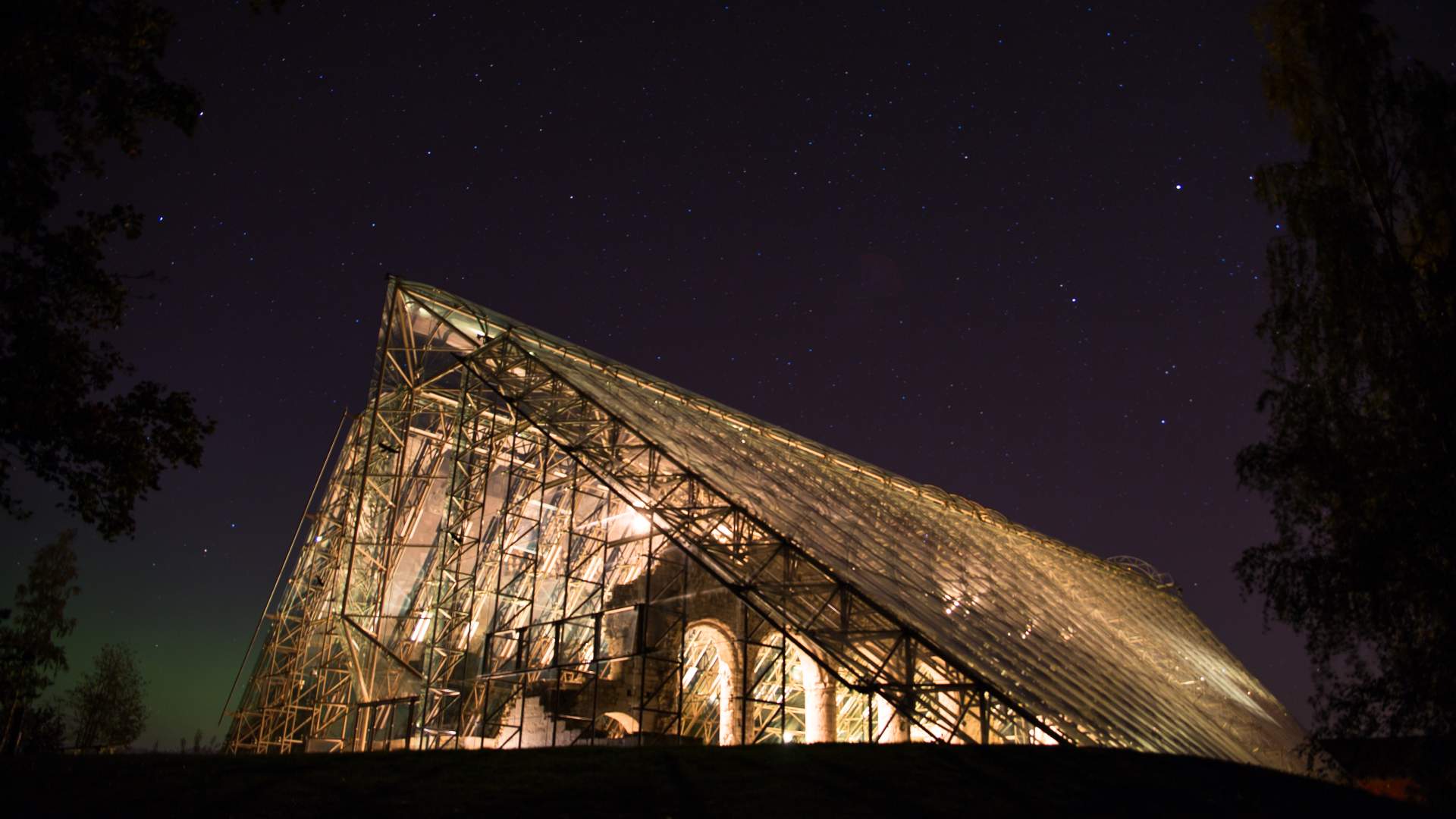 Hamarregionen_Domkirkeodden Hamar domen natt_Photo Frederik Garshol