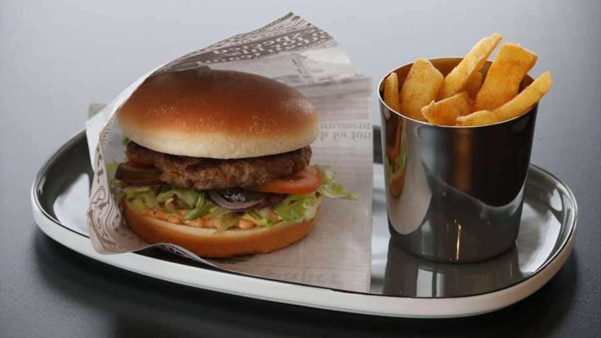 Hamburger på Vierli kafeteria
