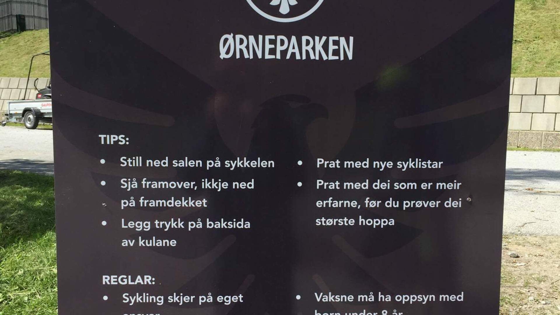 Infotavle for Ørneparken