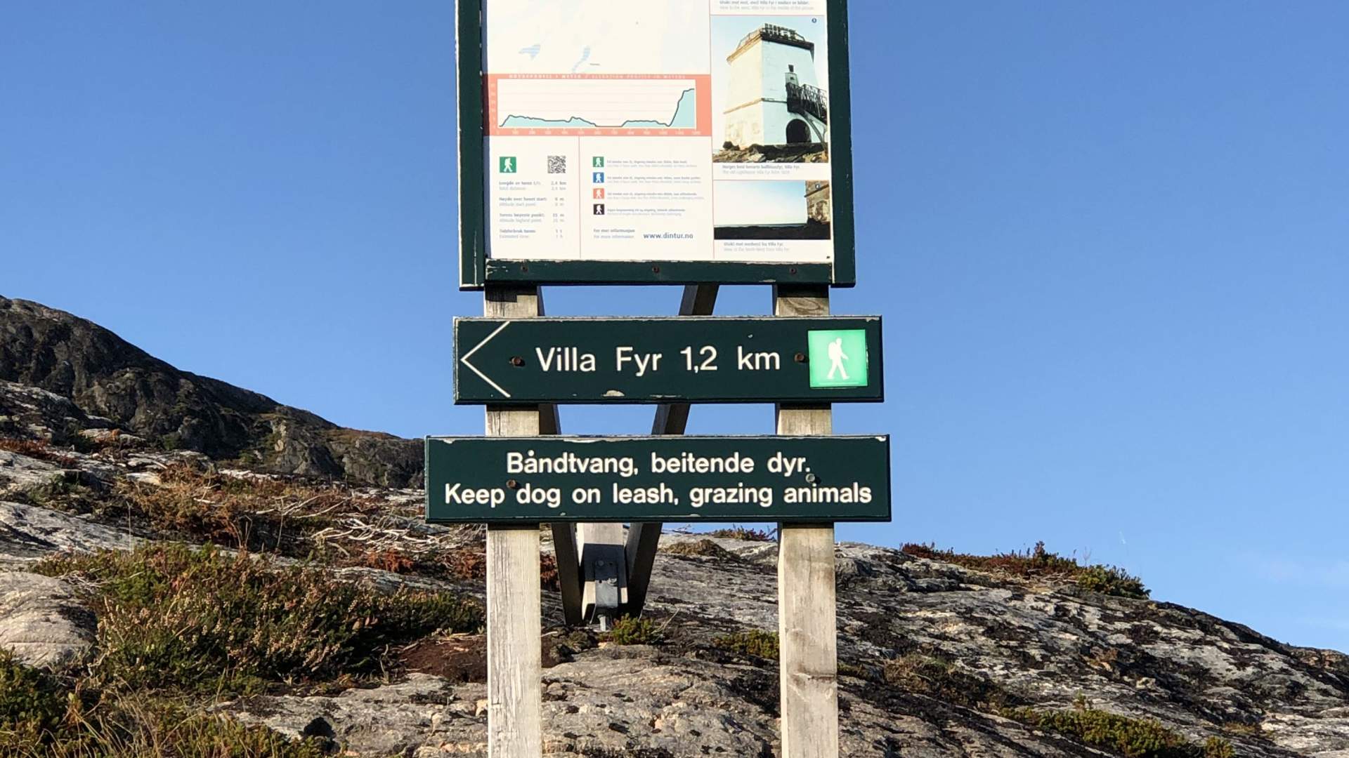 Merking av tur til Villa Fyr i Flatanger