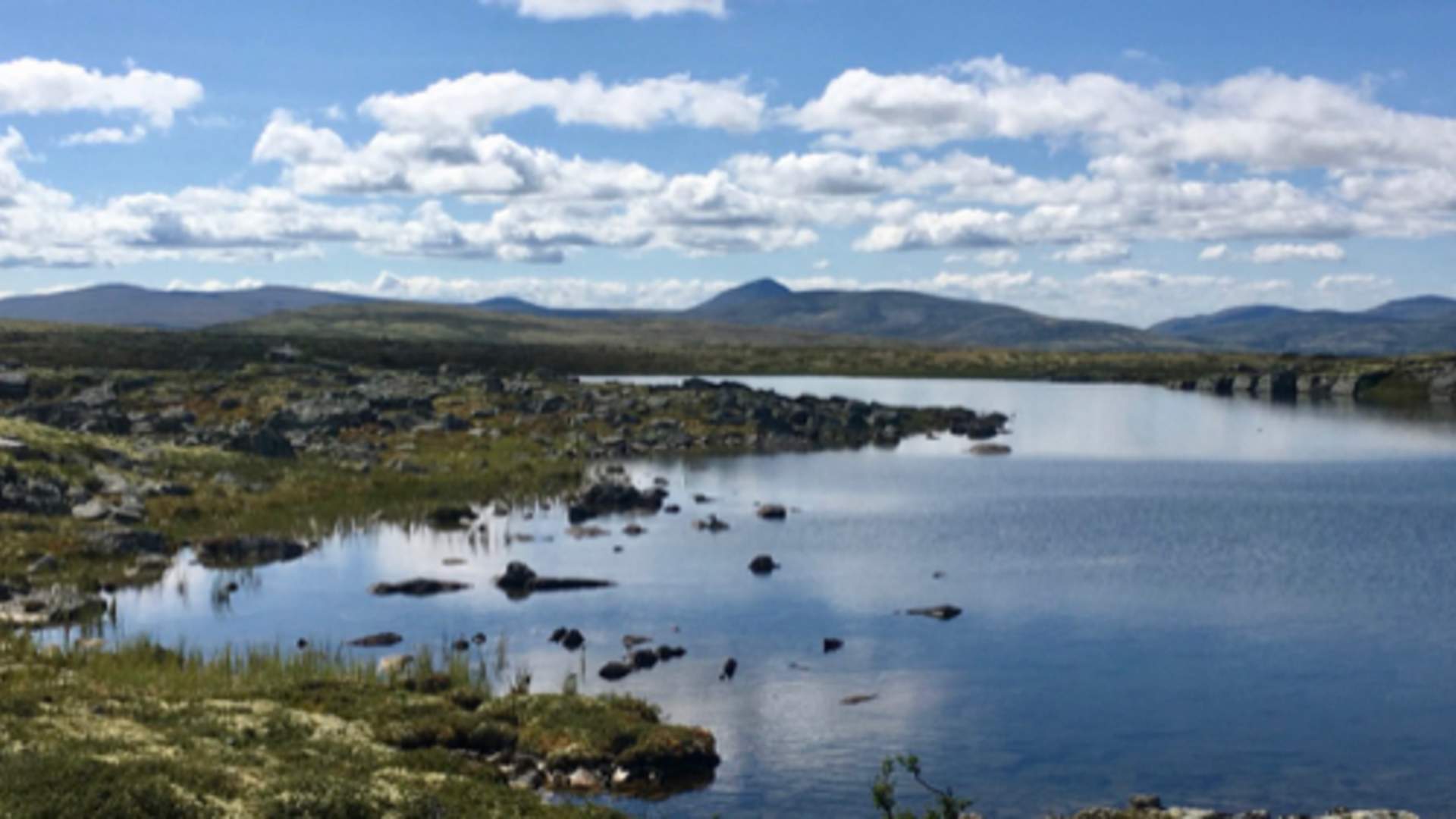 Utsikt over fjellvann og Rondane | Venabu Fjellhotell