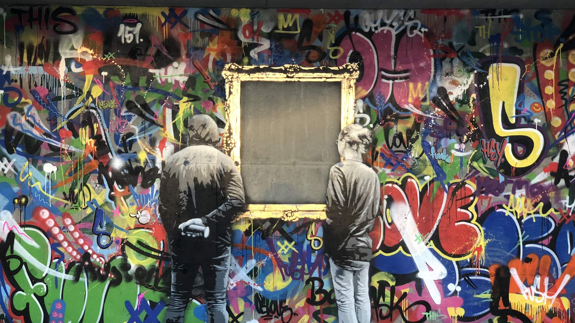 Street-art i Løten sentrum