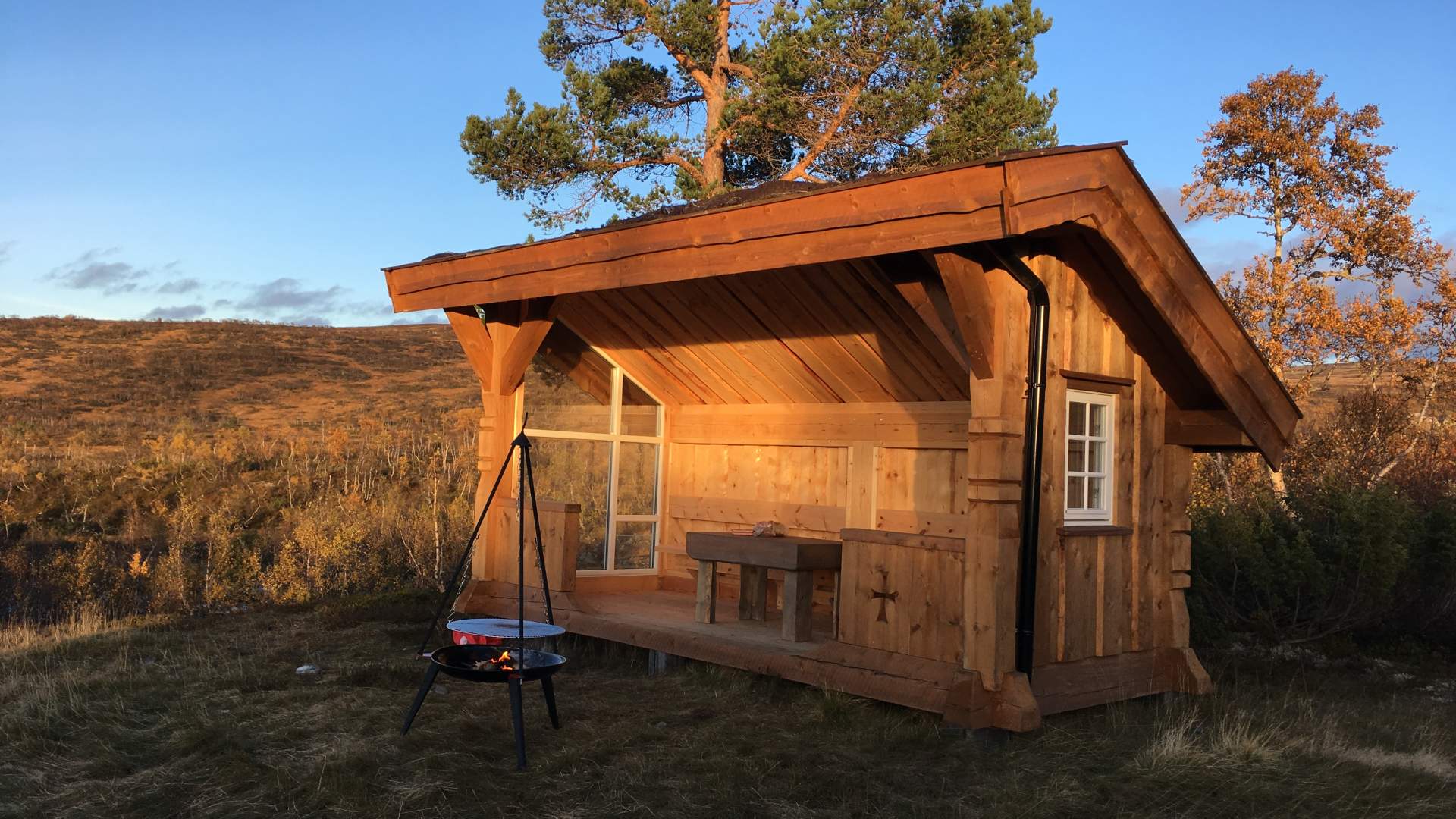 Gapahuk ved Juvet på Austheia