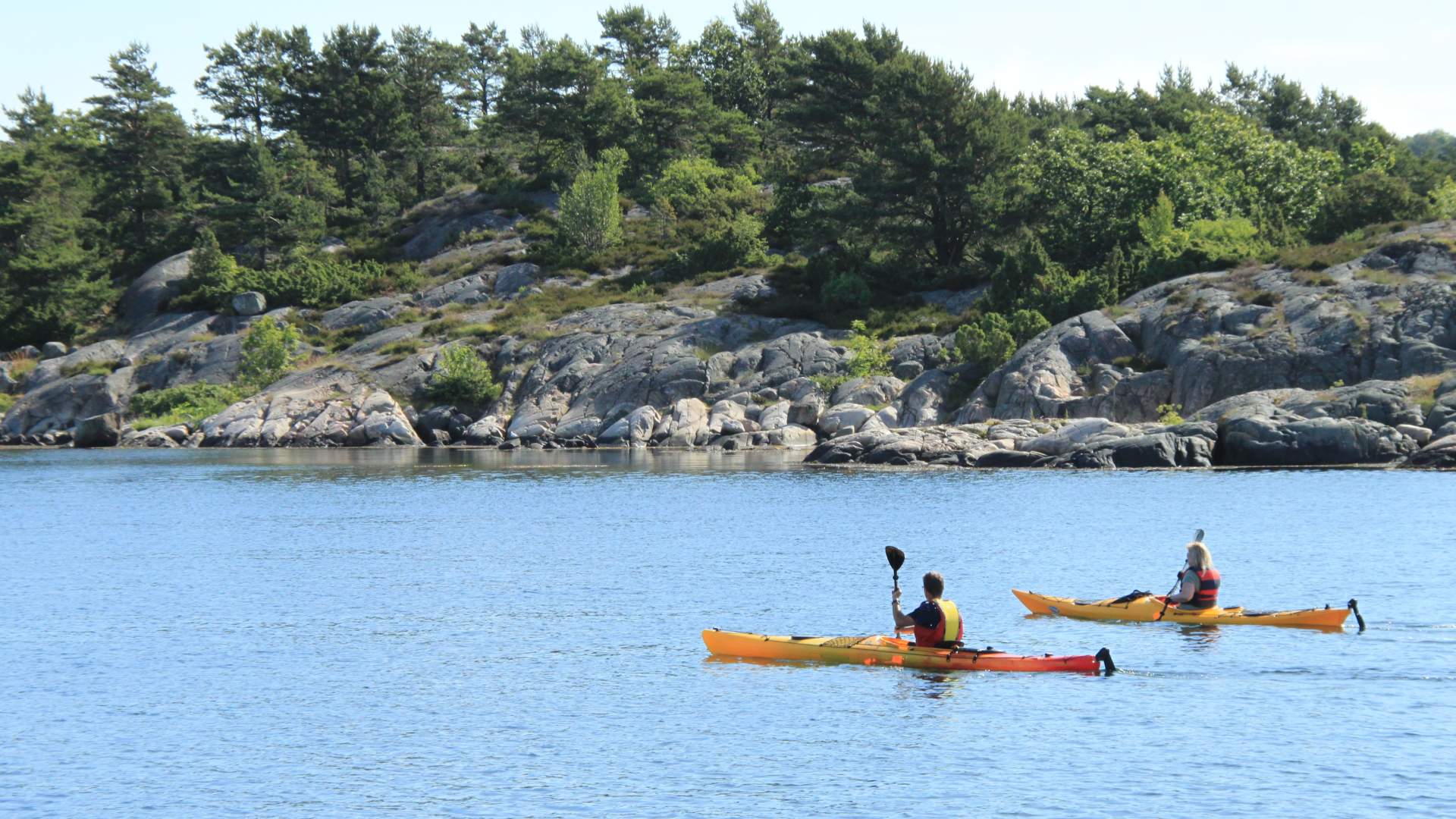 Padling i Grimstads skjærgård