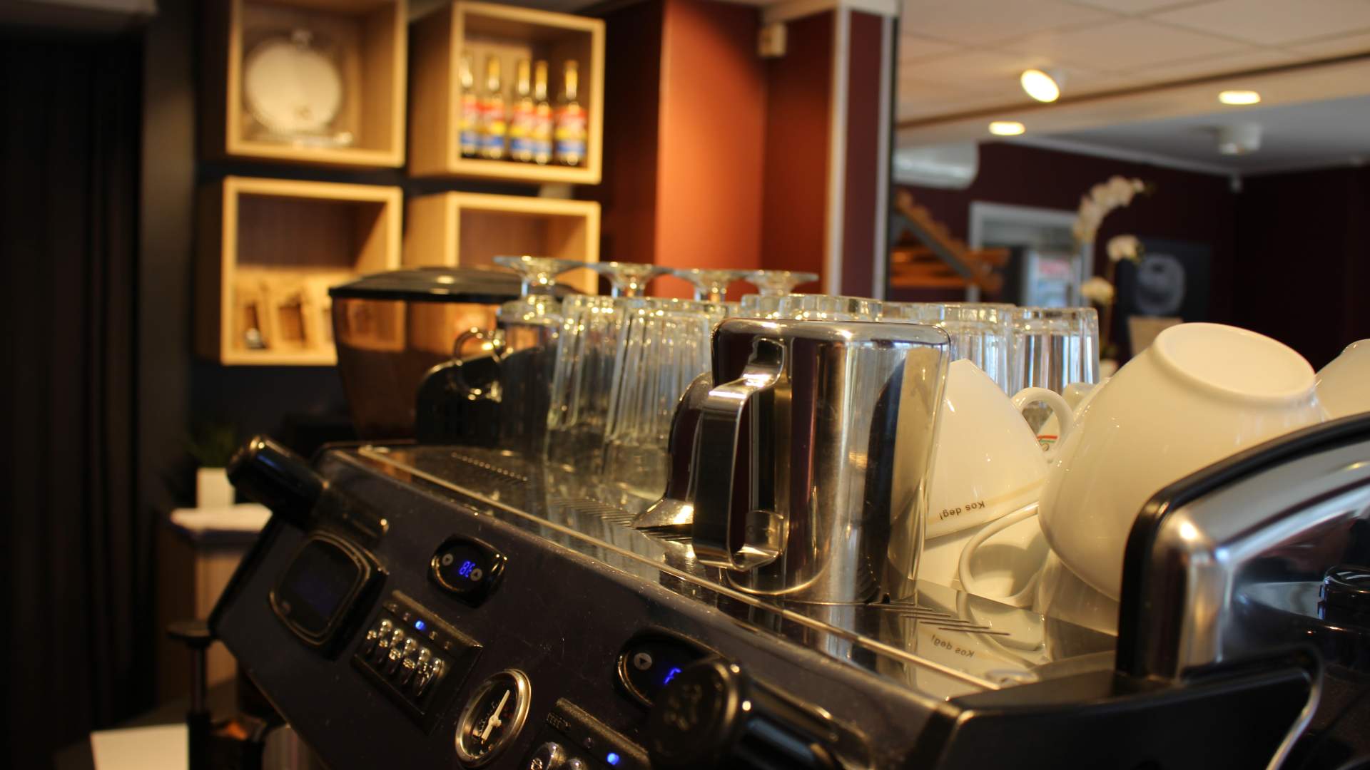 Stavelin, kaffemaskin