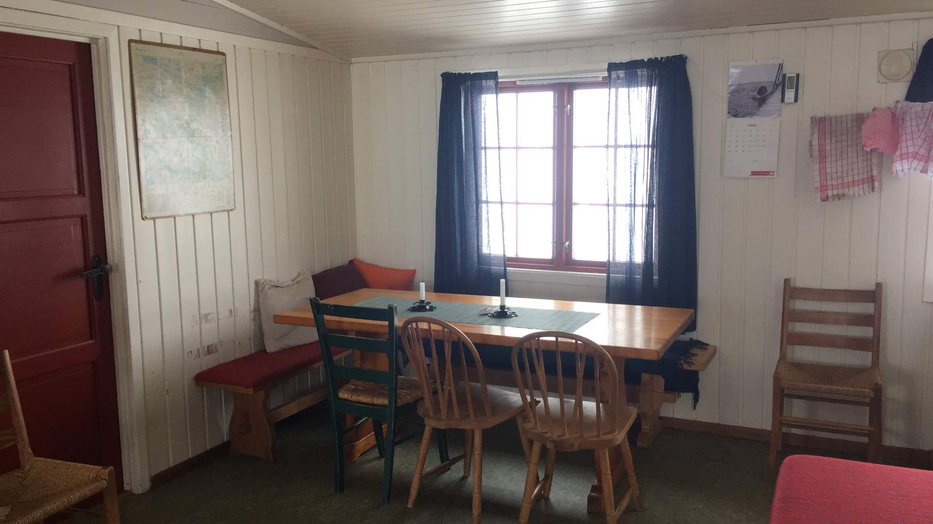 Spisekroken i hytta