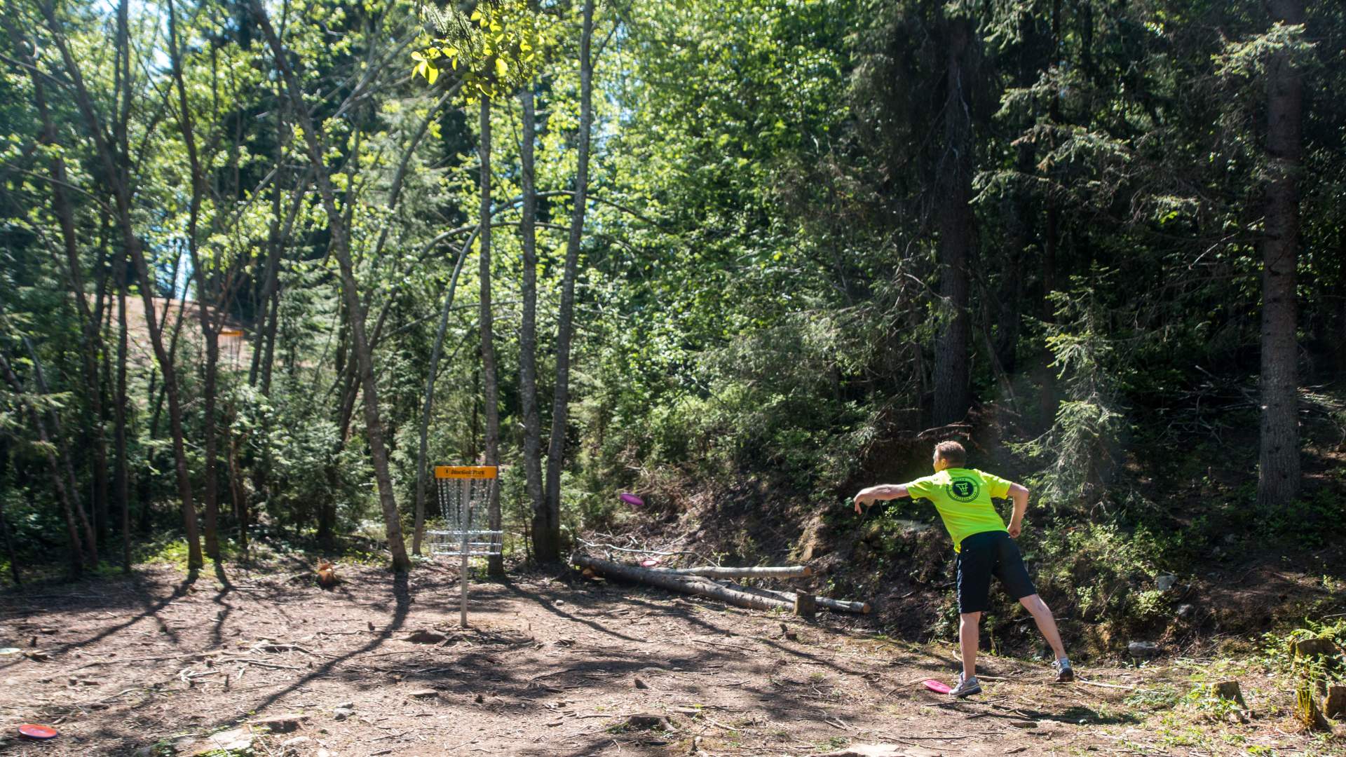 Frisbeegolf i Gjøvik - Anlegget på Øverby 6