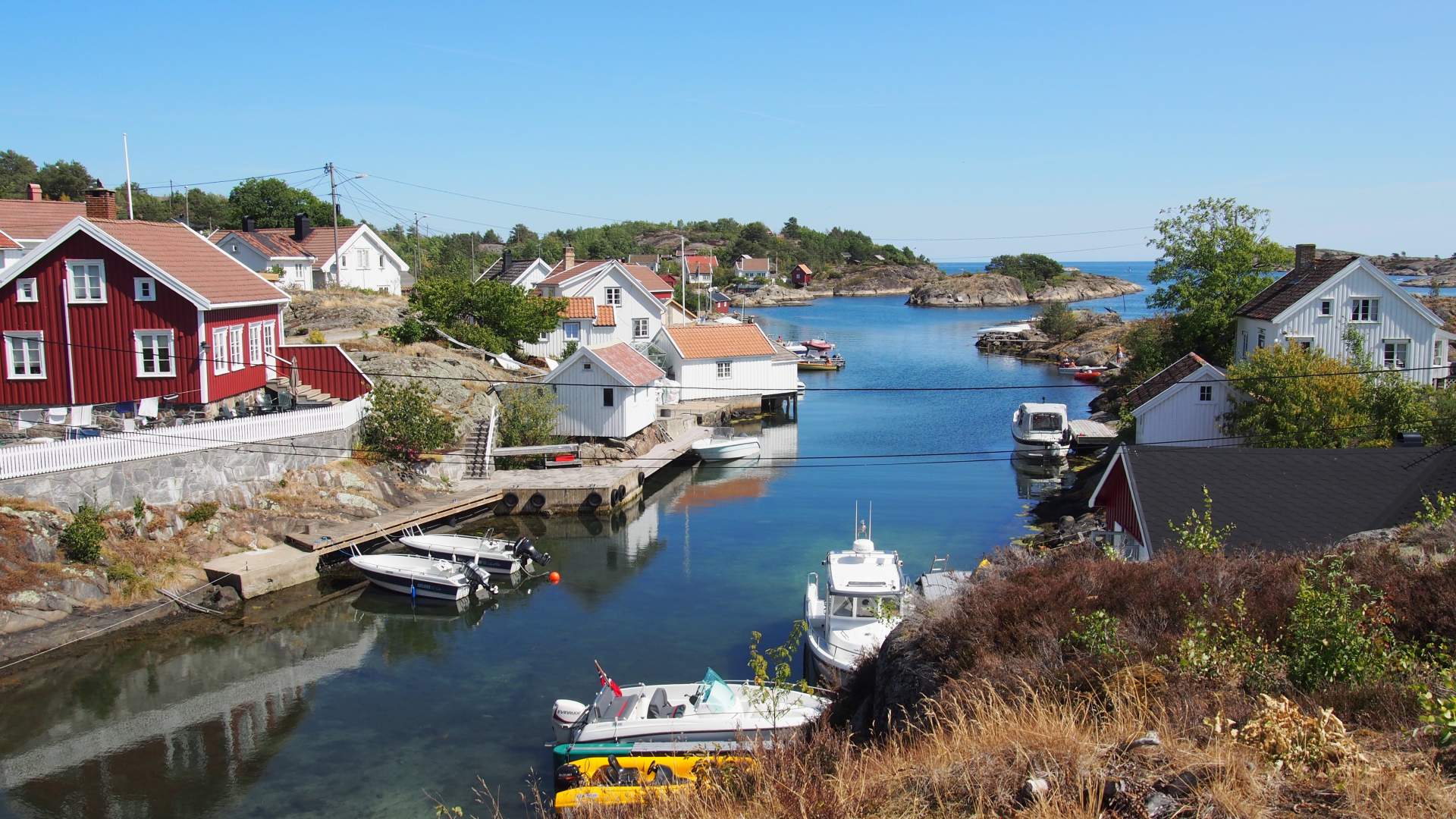 Idyllisk vik på Sandøya, Tvedestrand