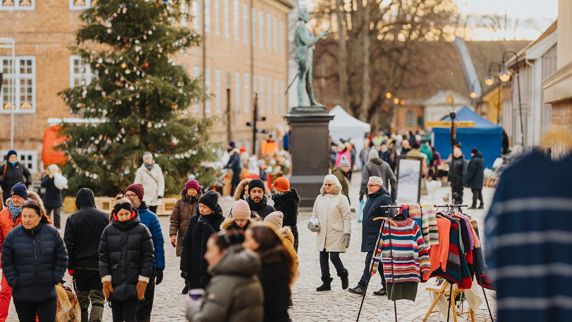 Christmas market in the Fortress Town, Gamlebyen Fredrikstad