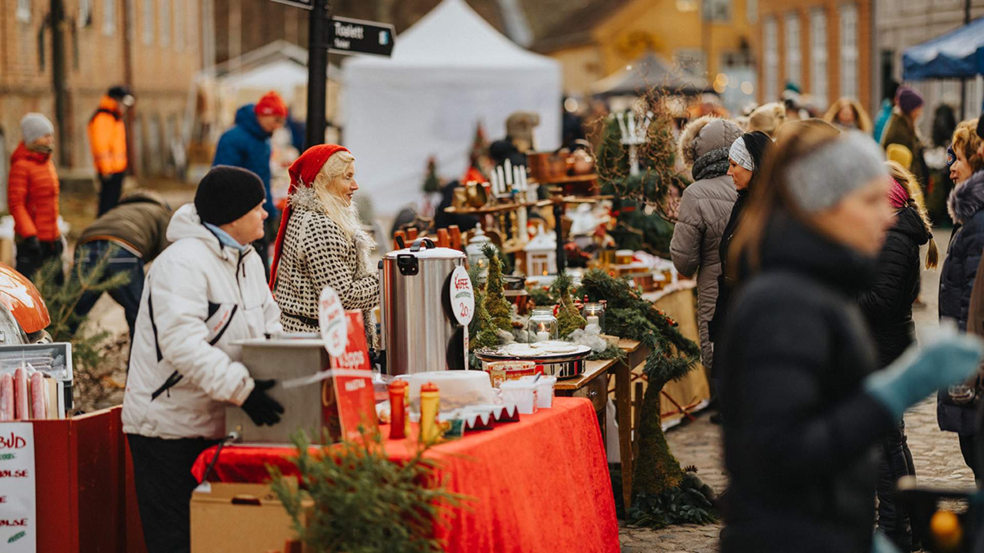 Christmas market in the Fortress Town, Gamlebyen Fredrikstad