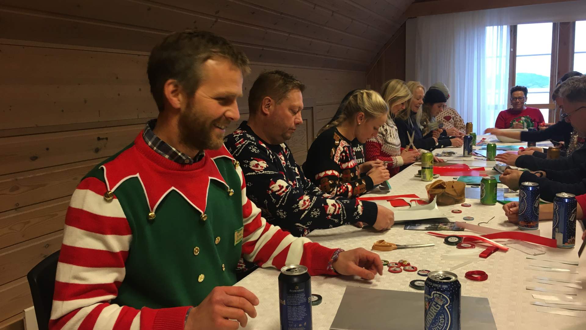 Juleverksted in action