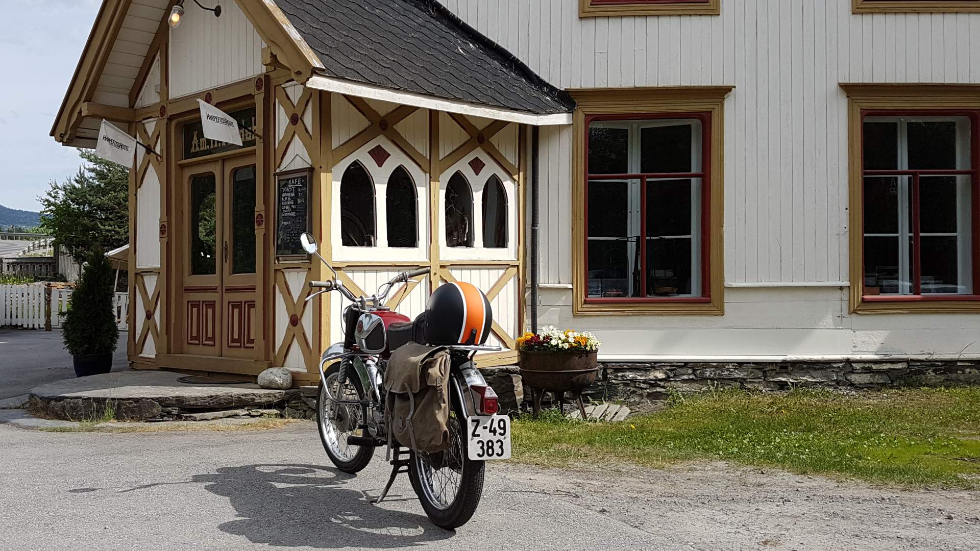 Kafe og landhandleri inngang