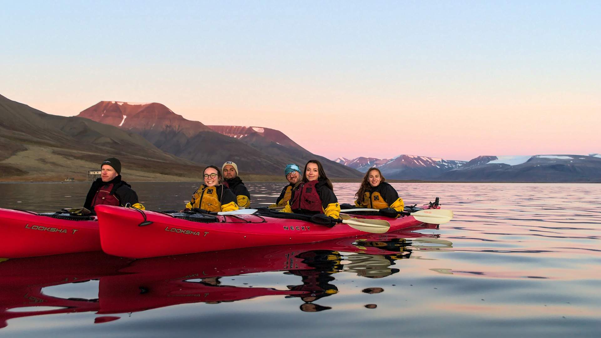 Kajakk ute på Adventfjorden
