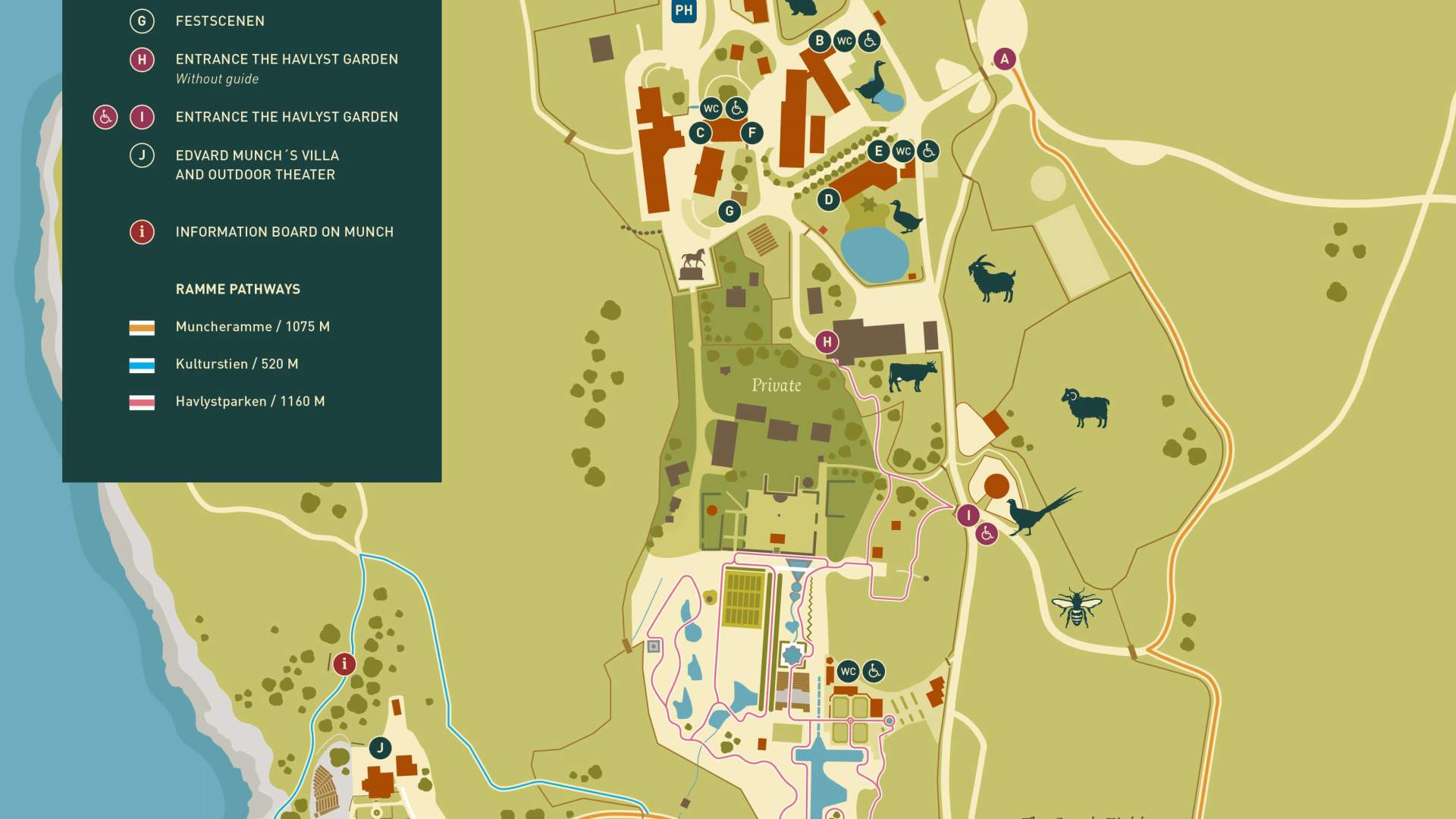 Map of Ramme in english 2023