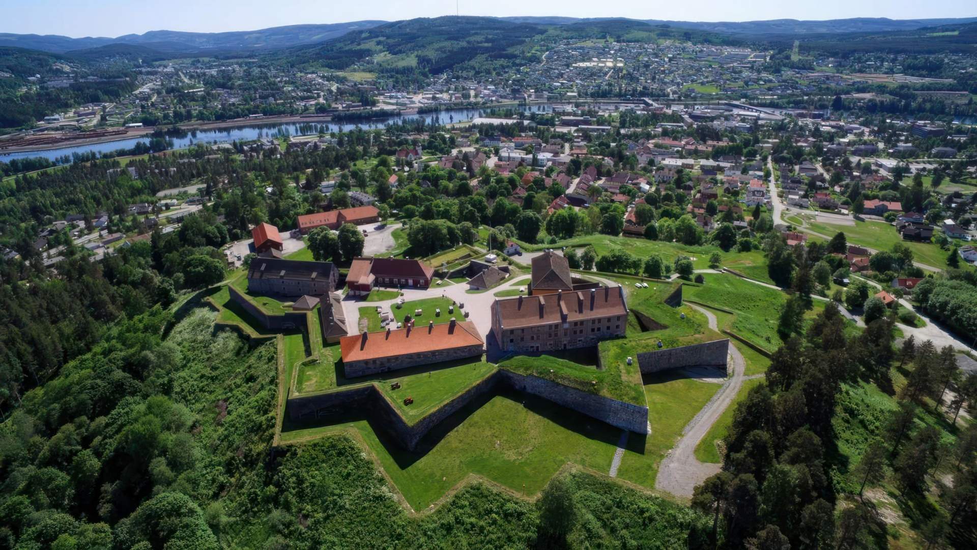 Kongsving Festning - Dronebilde