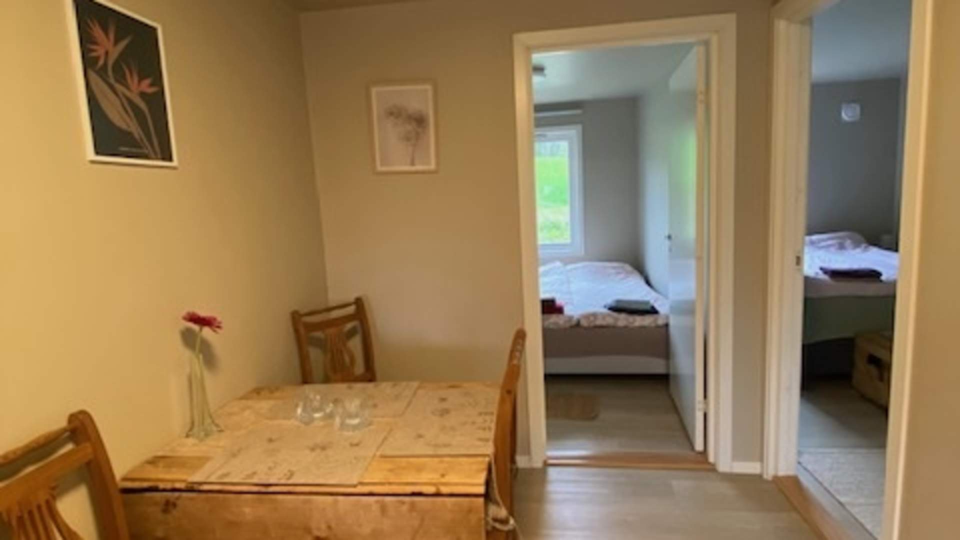 Korslund Ga°rd - kjøkken og seng