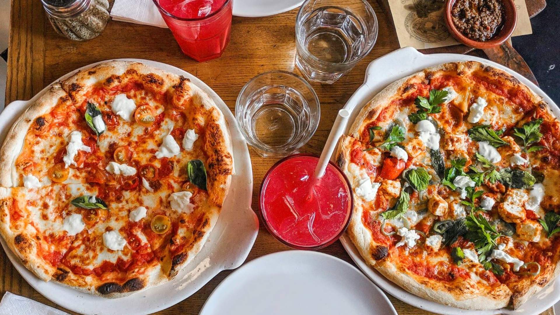 Kraft Pizzeria Screenshot fra nettsiden