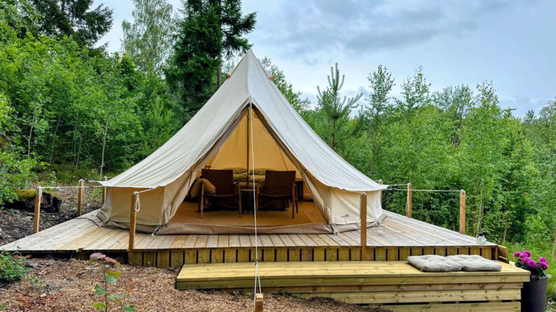 Kragerø - glampingtelt hos Mikrohyttene