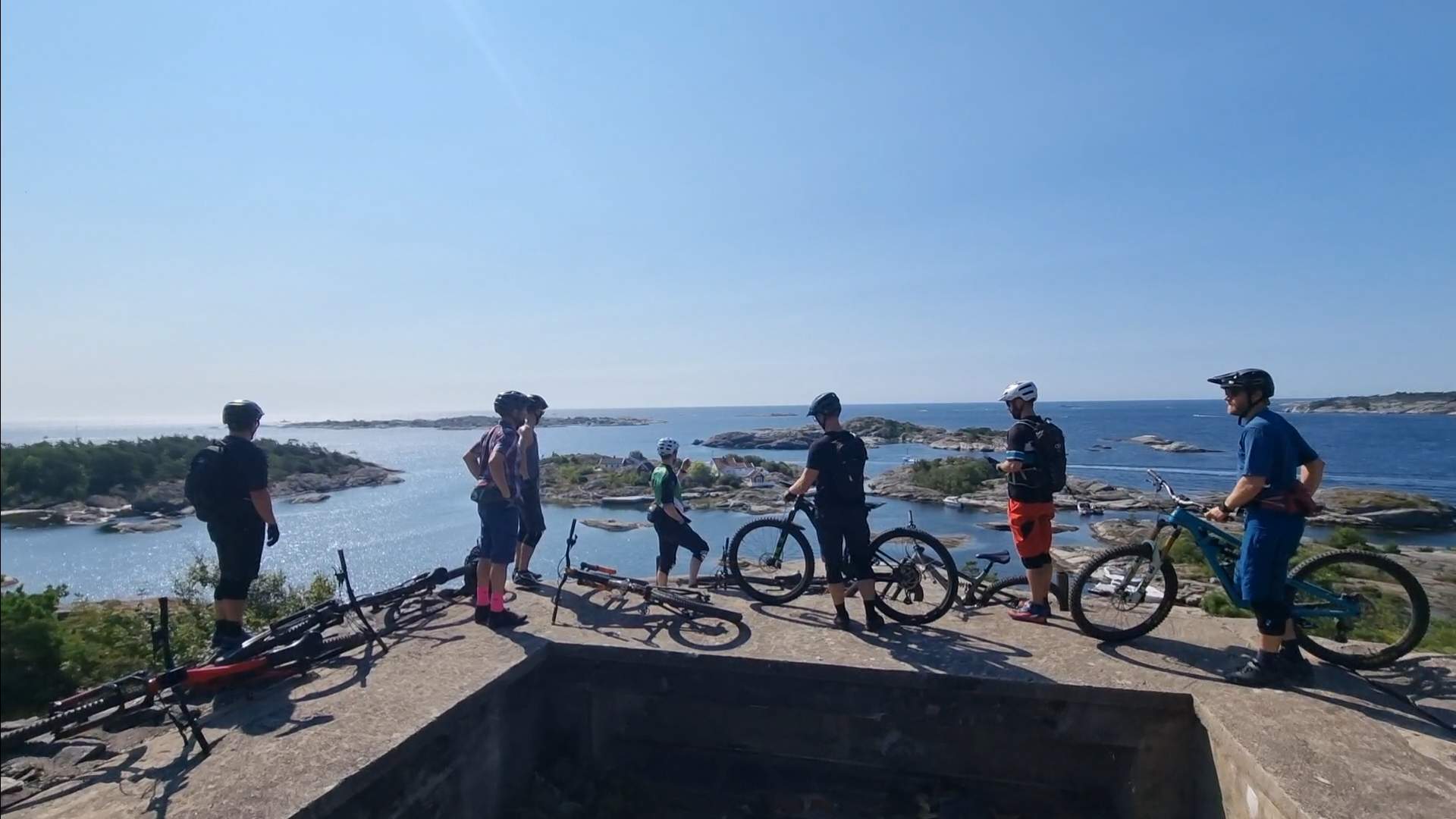 Krikken kystfort på sykkel