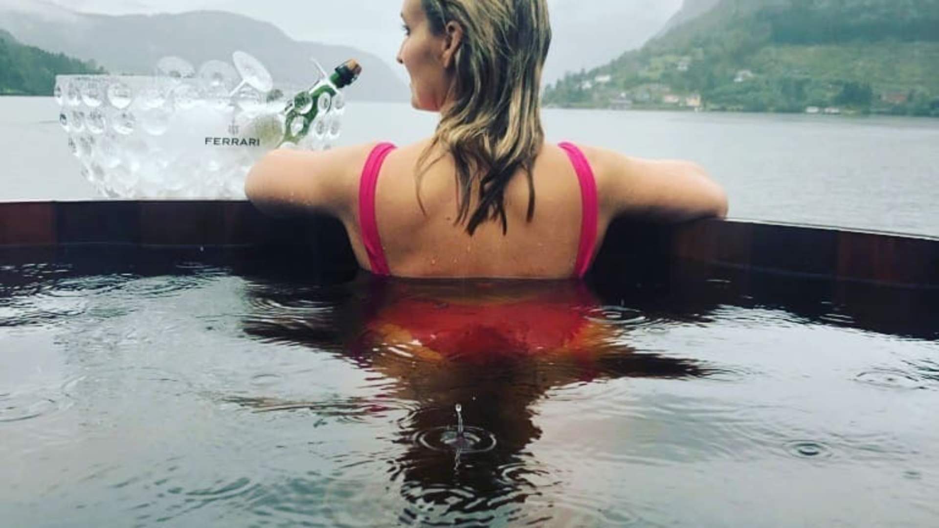 Lady in pink