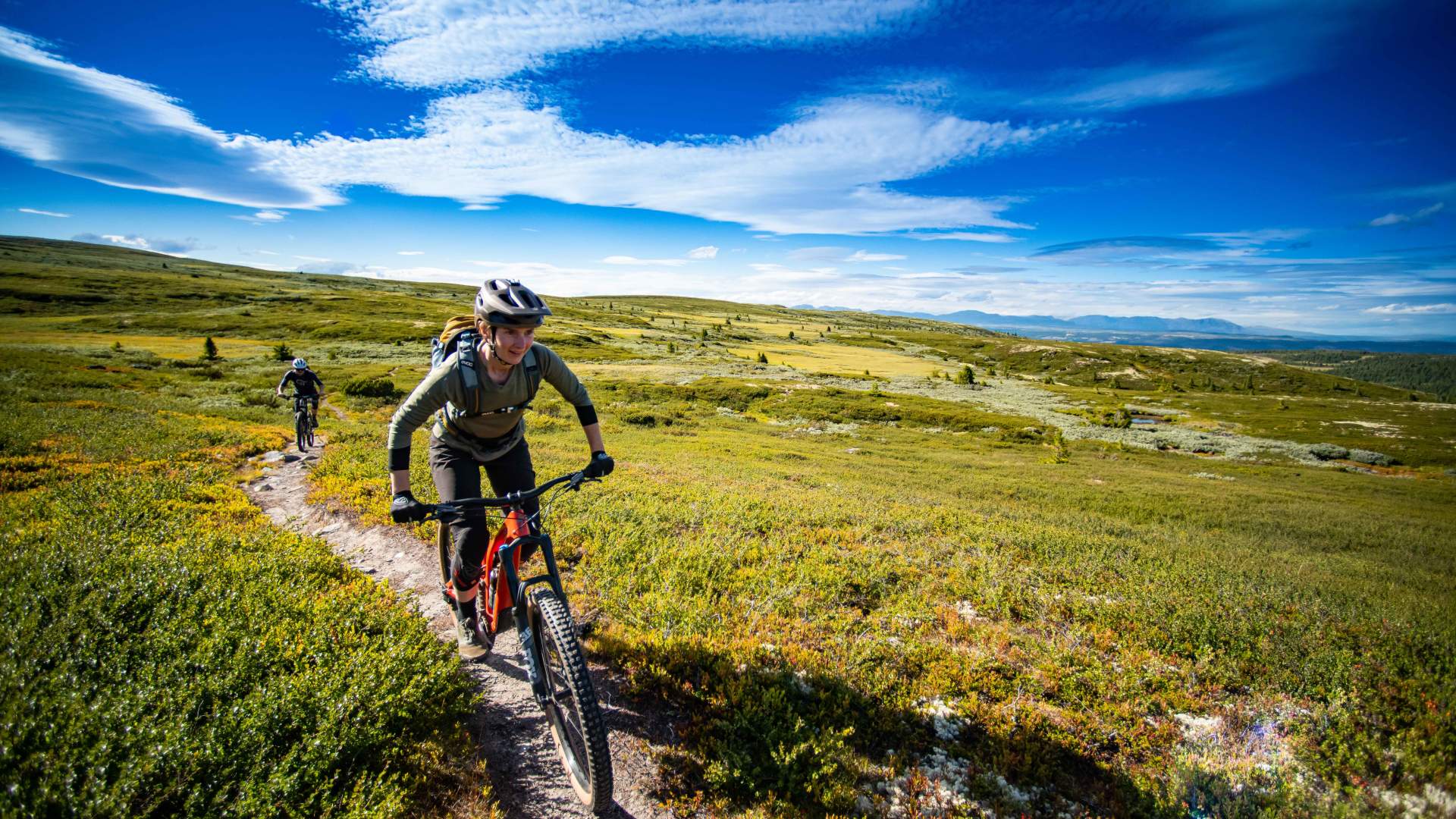 MTB riding in Nesbyen, Hallingdal