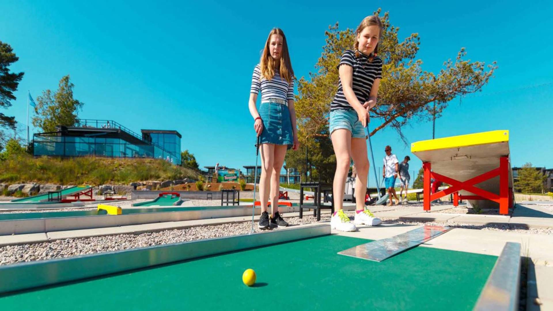 Minigolf på resorten