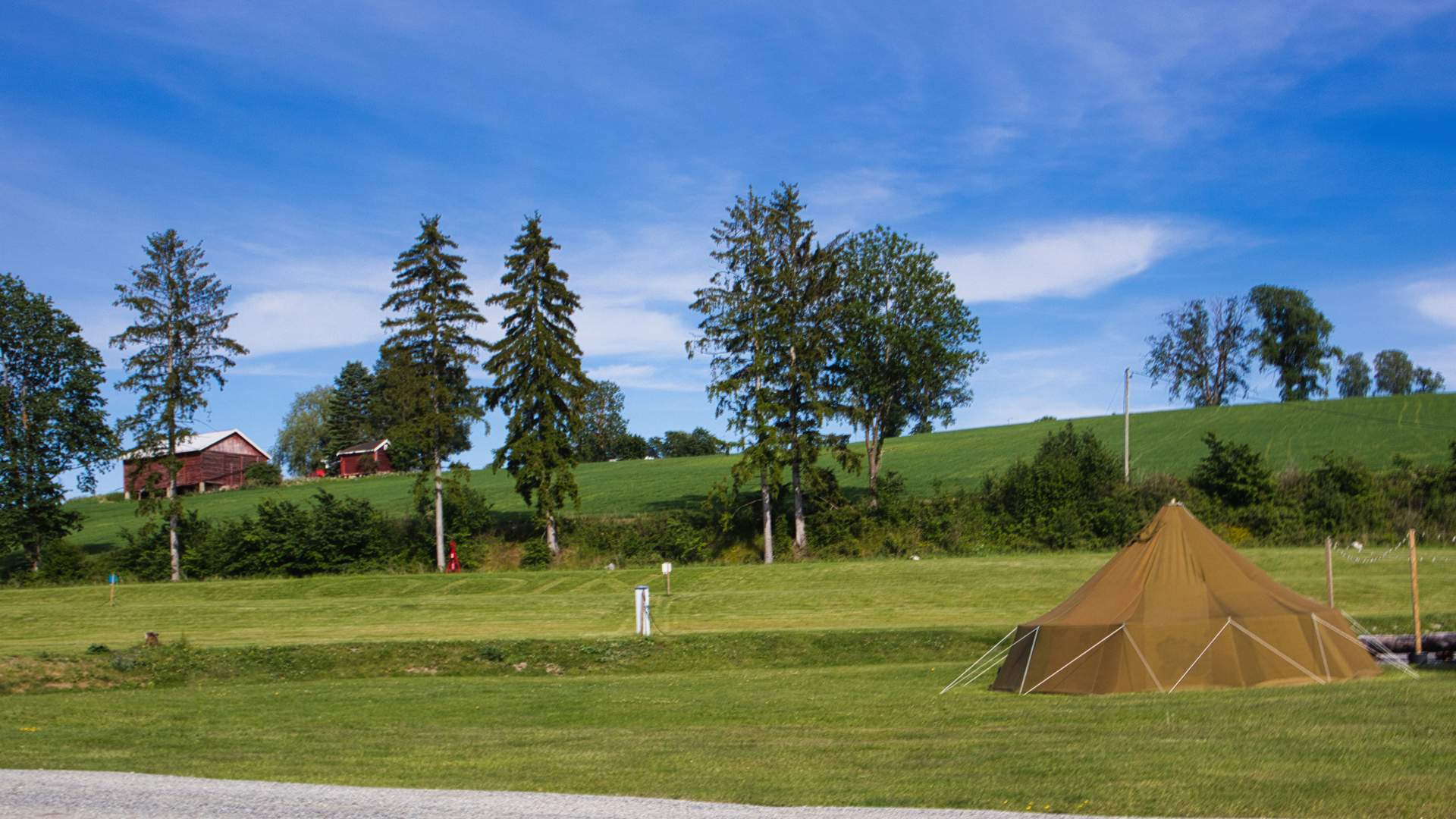 Teltplass hos Odin Camping