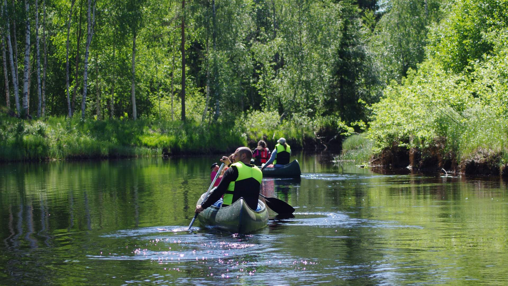 Kanopadling på Kynna