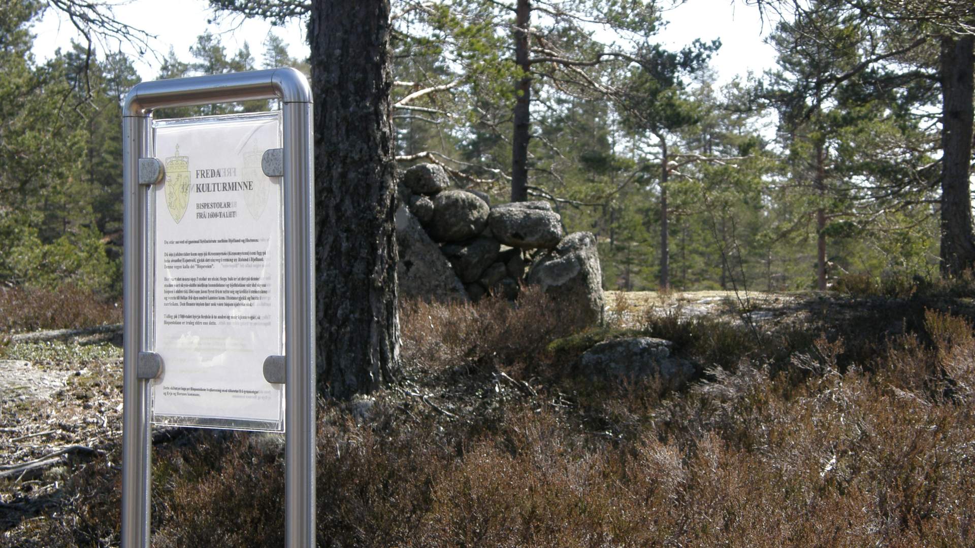 Naturlig rasteplass for biskopen