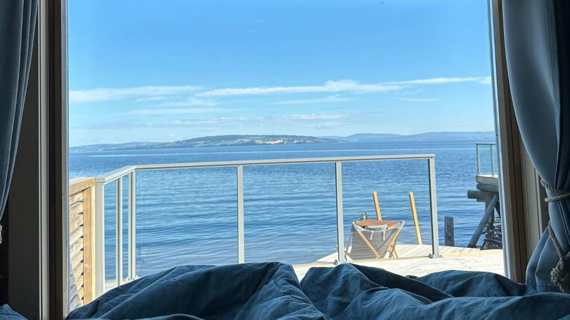 Panoramahytter i Evjua Strandpark, utsikt