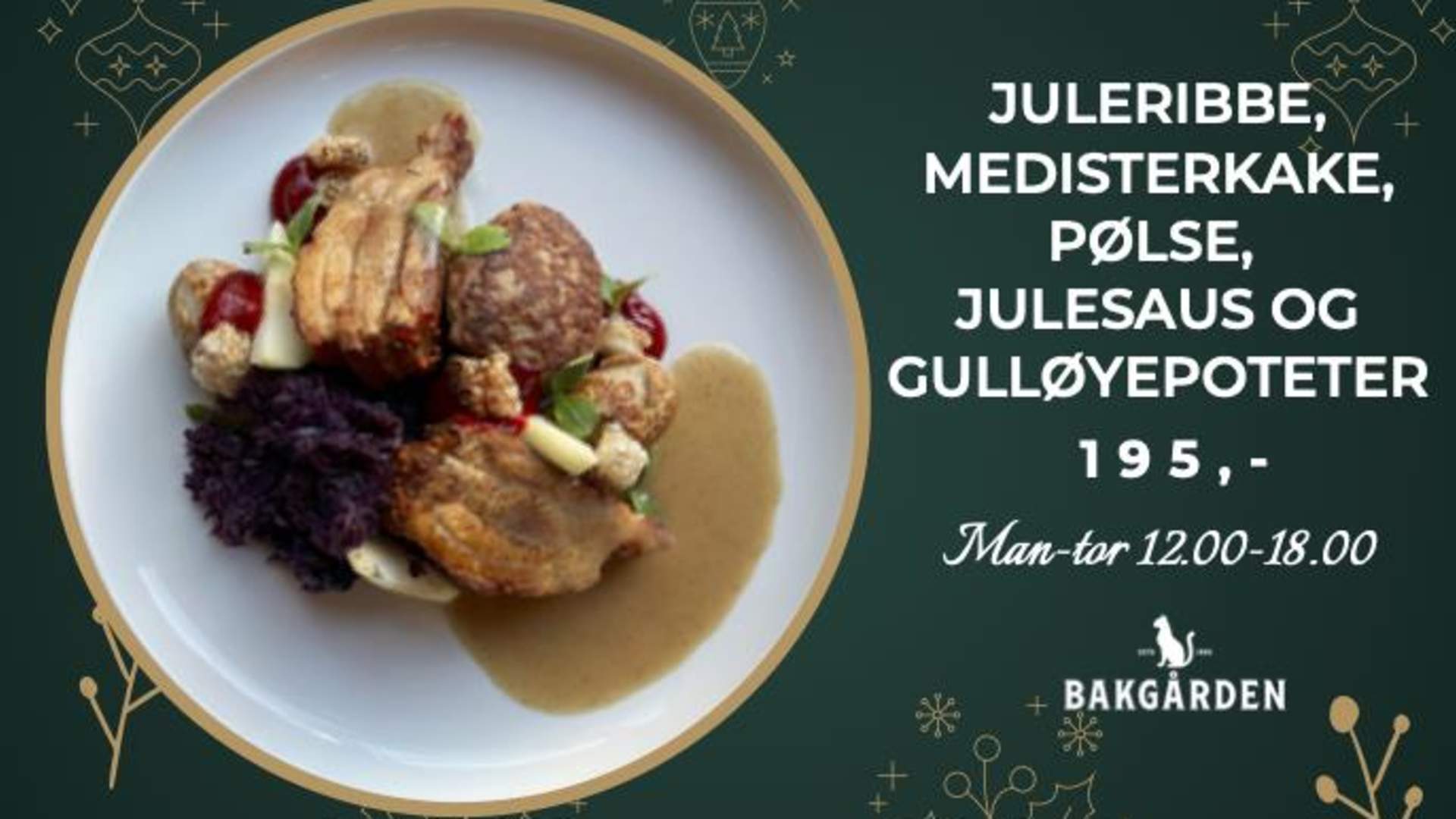 Juletallerken kun 195,-