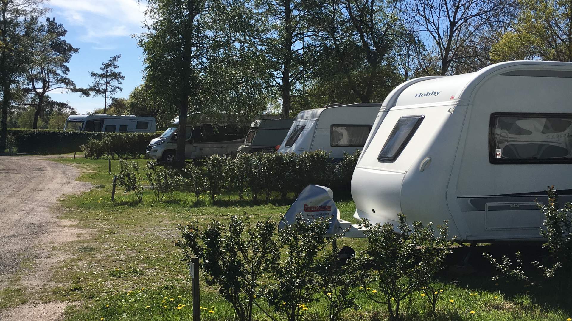 Plasser til campingvogn