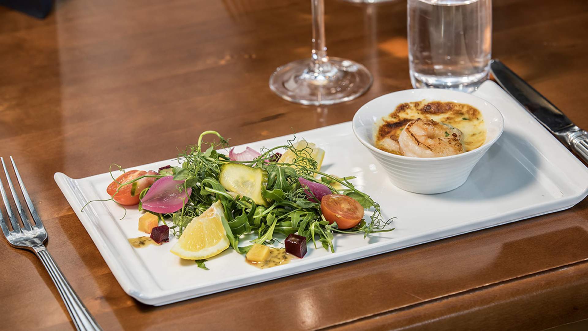 Skien_salat fra Becks Brasserie