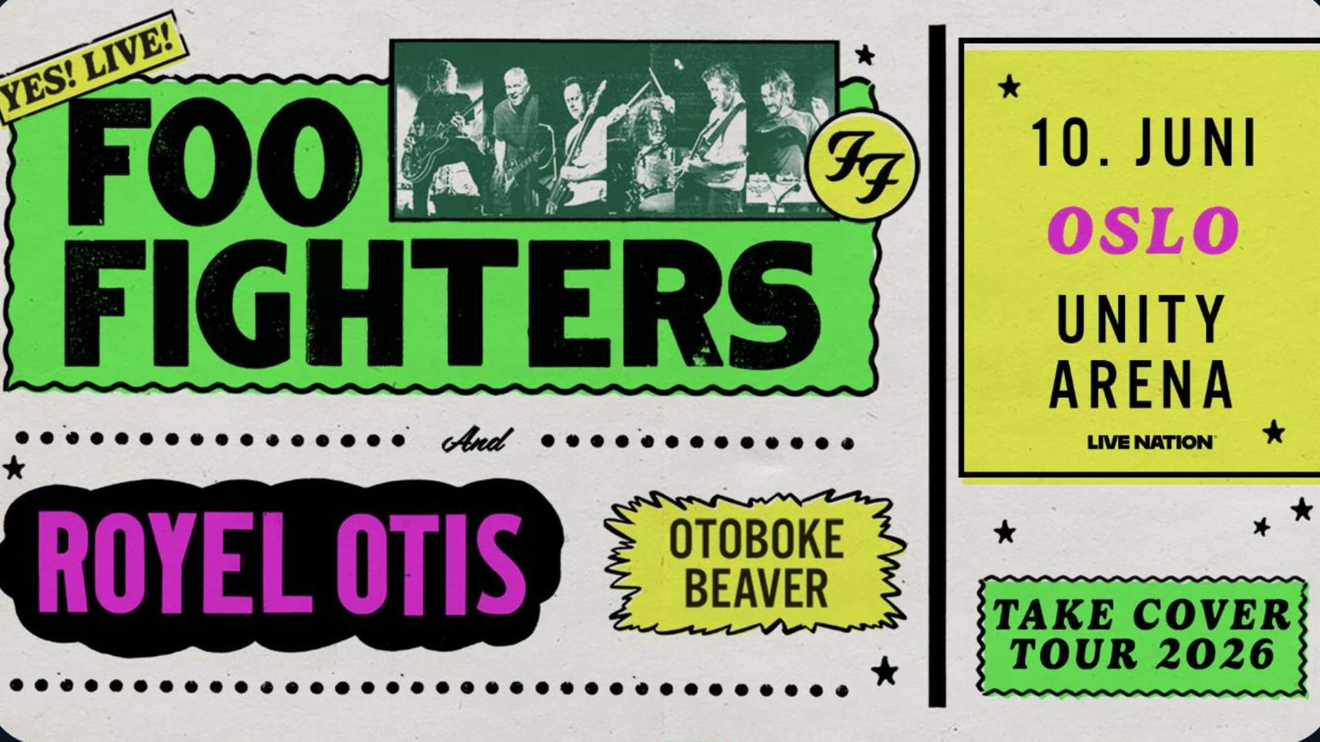 Foo Fighters: TAKE COVER TOUR 2026