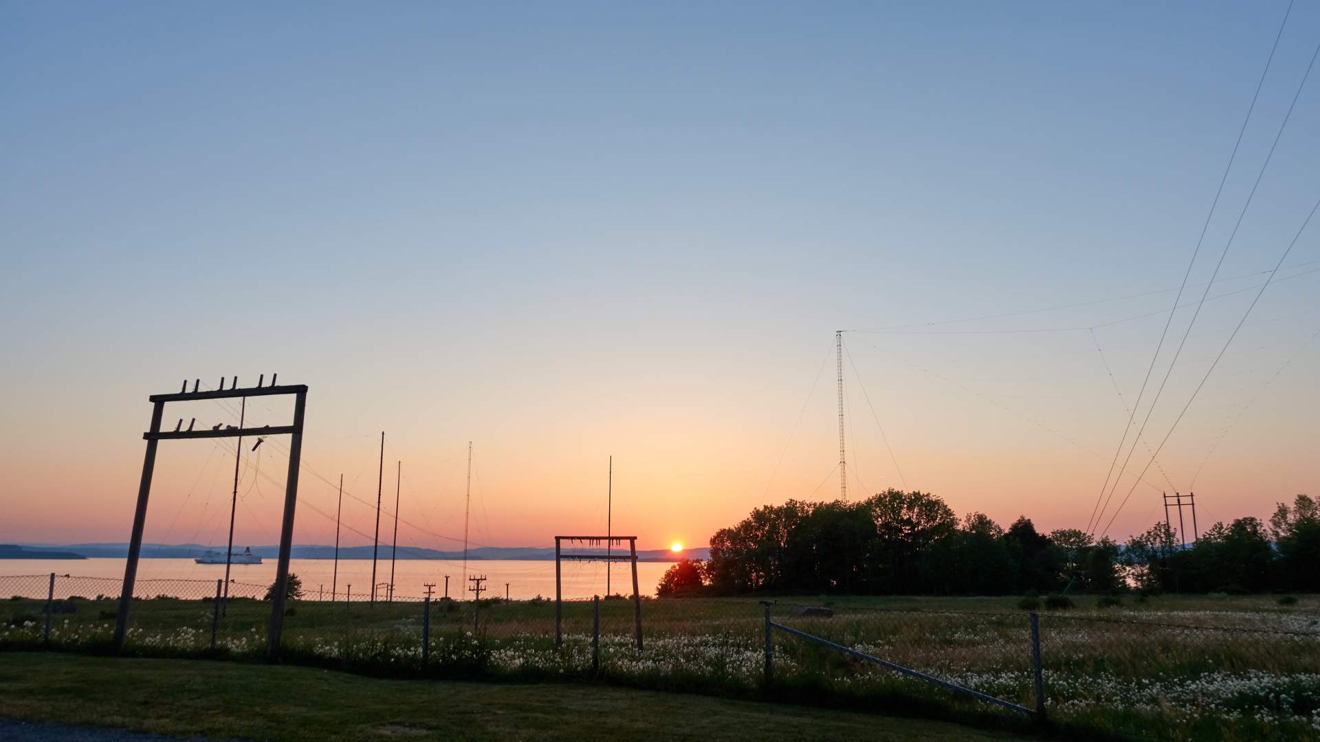 Sommer solnedgang