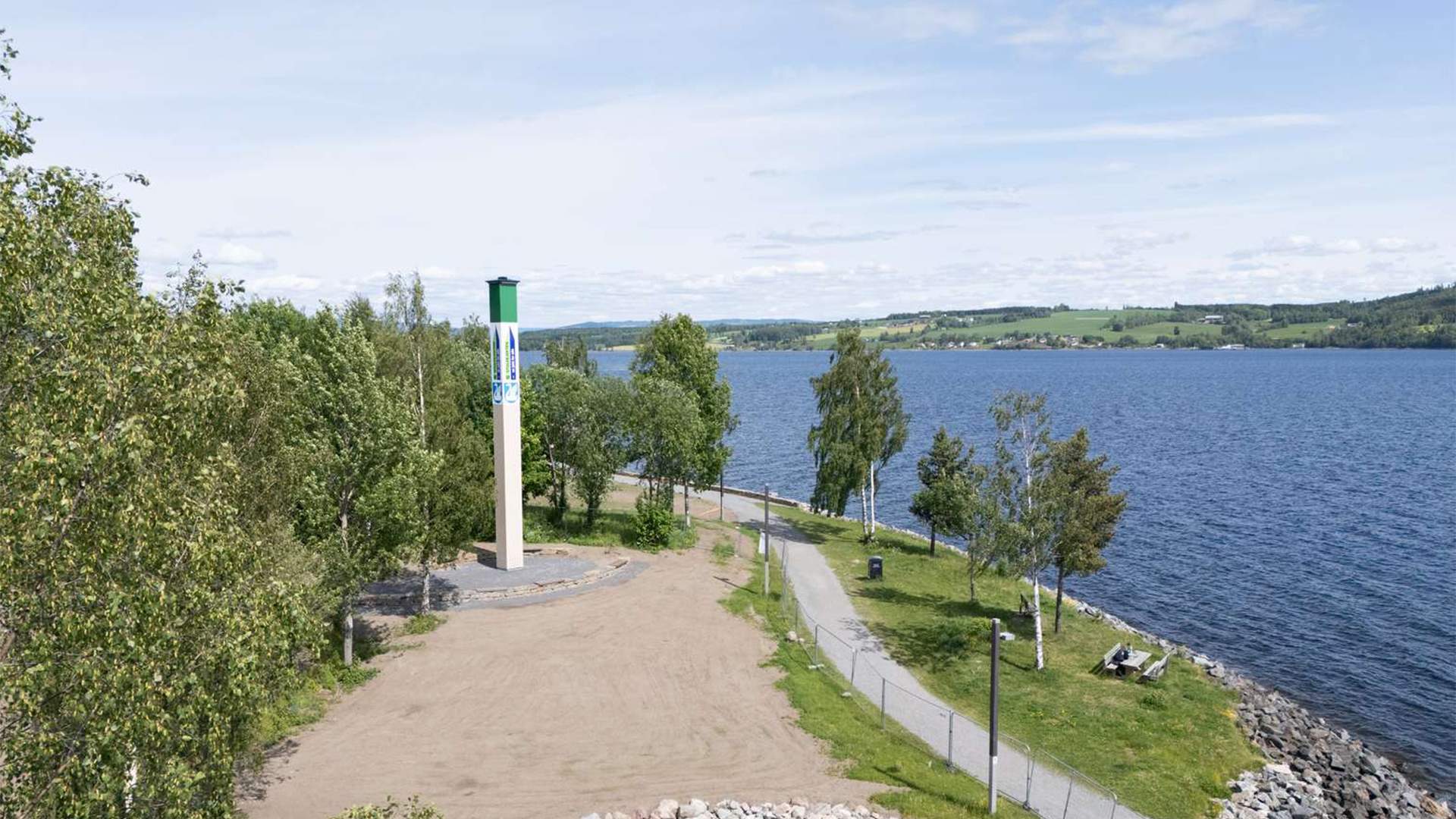 Stolpemonolitten under arbeid, nytt oversiktsbilde kommer