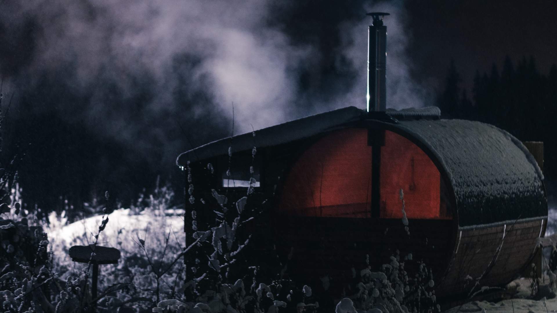Store badstua, utsiden - Kroken sauna