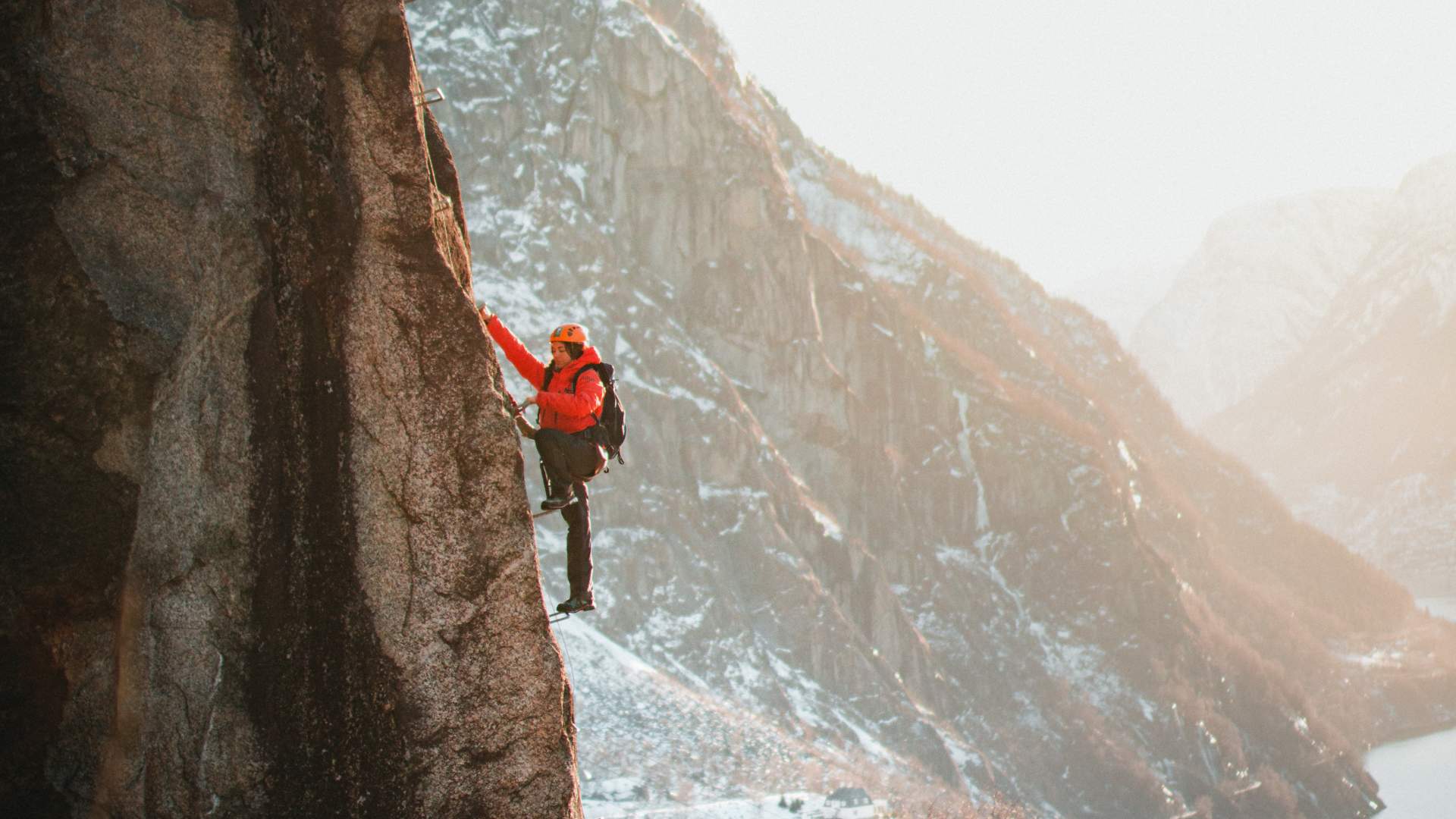 Trolltunga Active_Tyssedal Via Ferrata_fjord view_Kraftmuseet_februar 2021