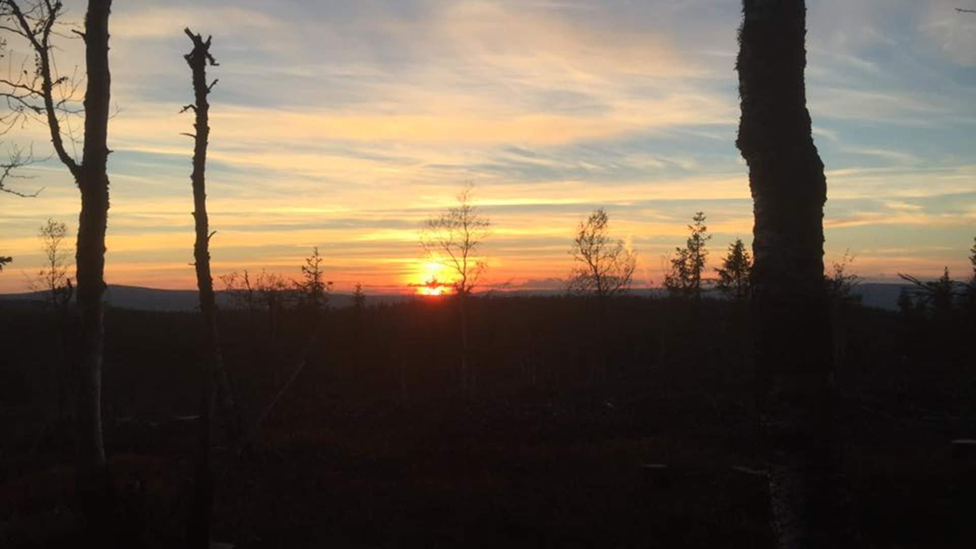 Vakker solnedgang, Finnskogen Adventures