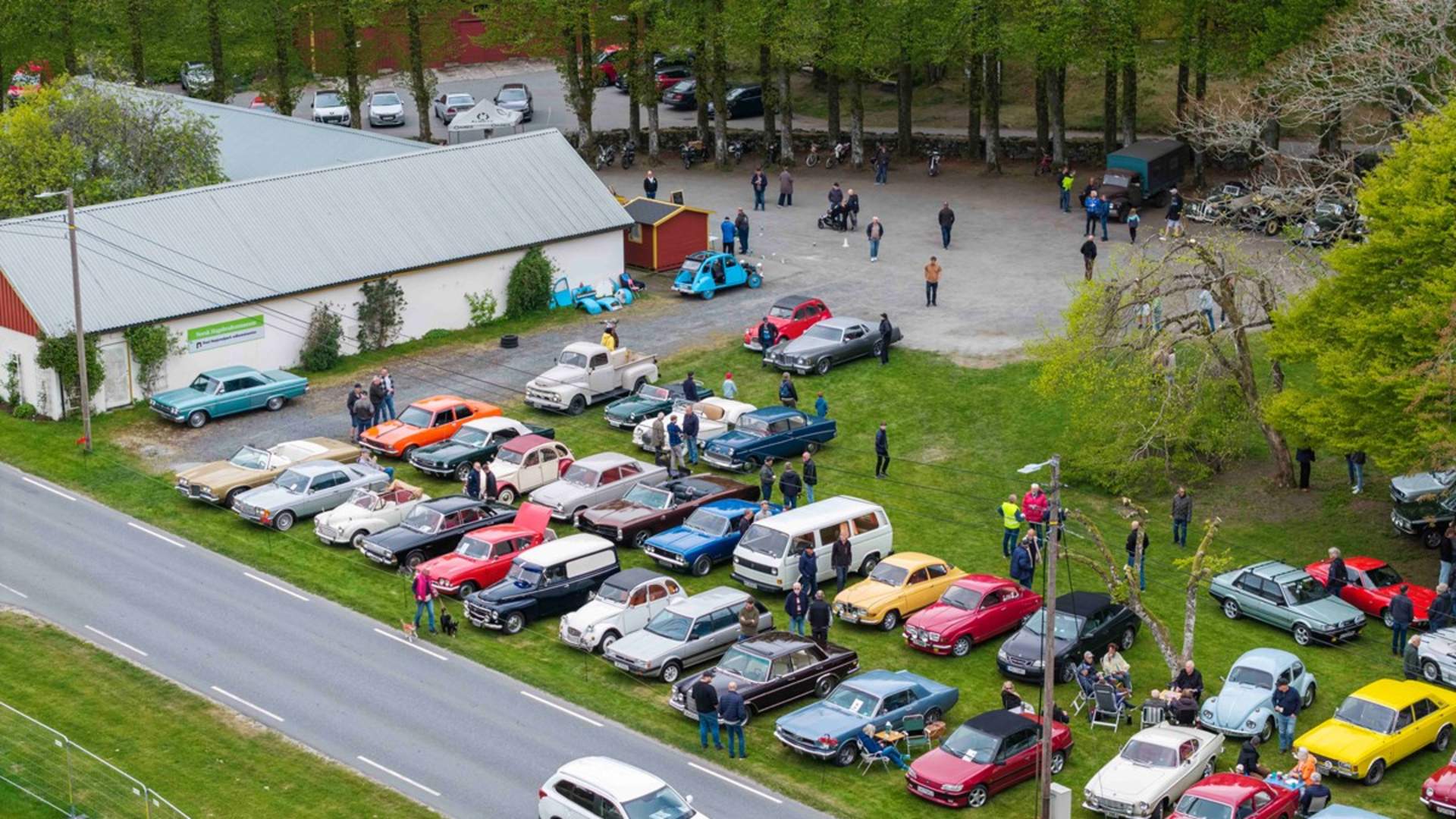 Veteranbilvårslipp på Hagebruksmuseet